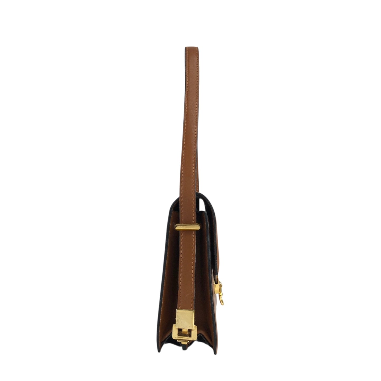 CELINE Horse Bit 肩背包 棕色 復古 zjkkfe
