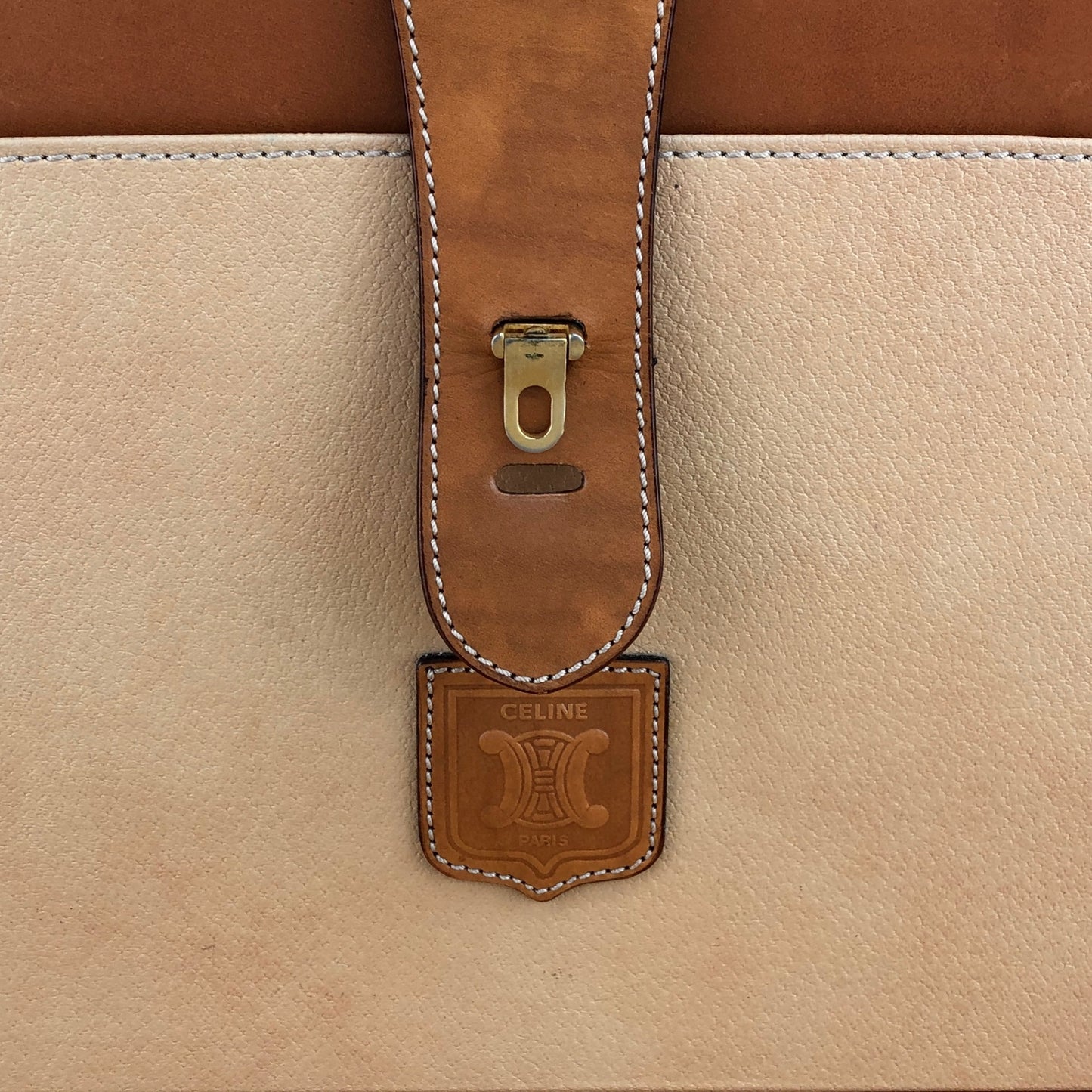 CELINE Macadam 手袋 Trunk Case 米色復古 mp7ck6
