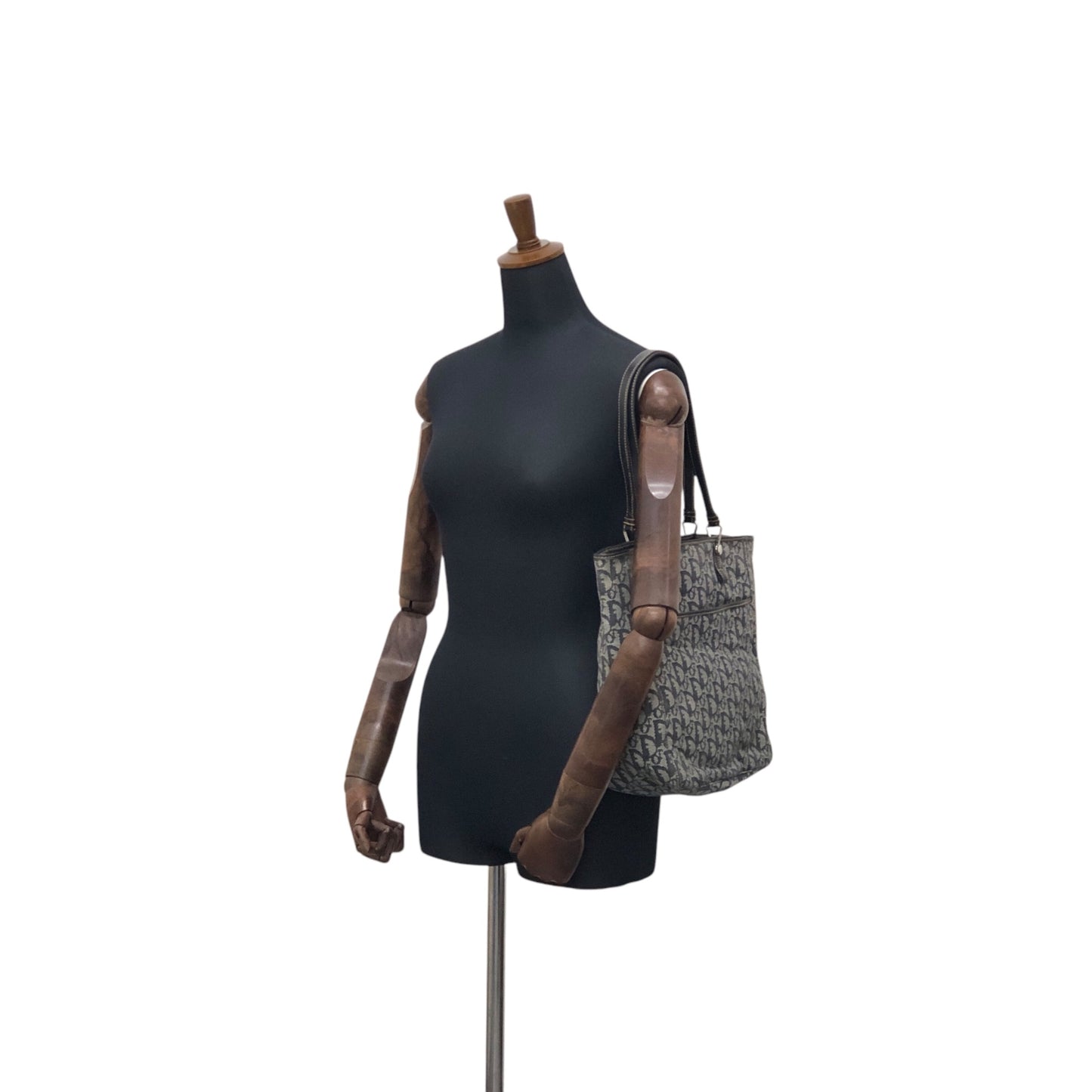 Christian Dior Trotter Totebag Navy Vintage mf286d