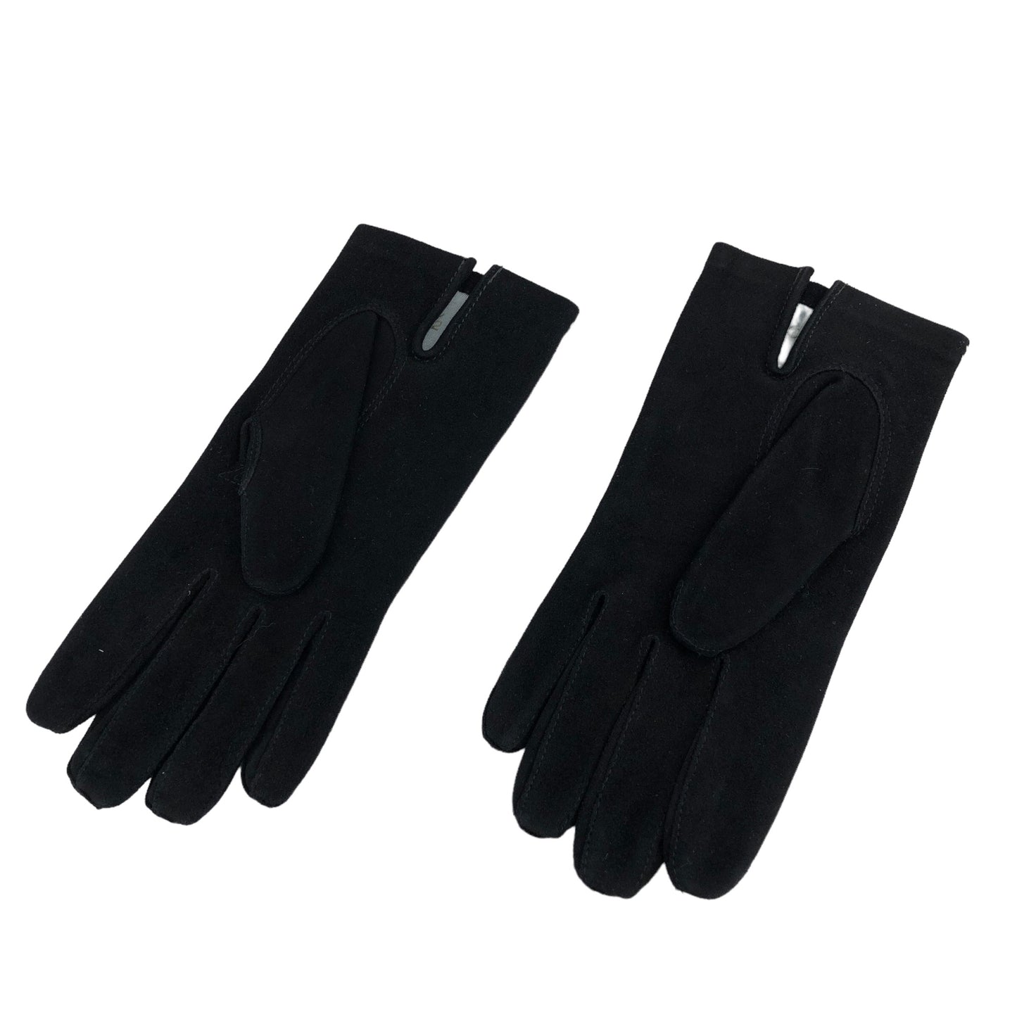 CELINE Argyle Gloves Black Vintage z77scn