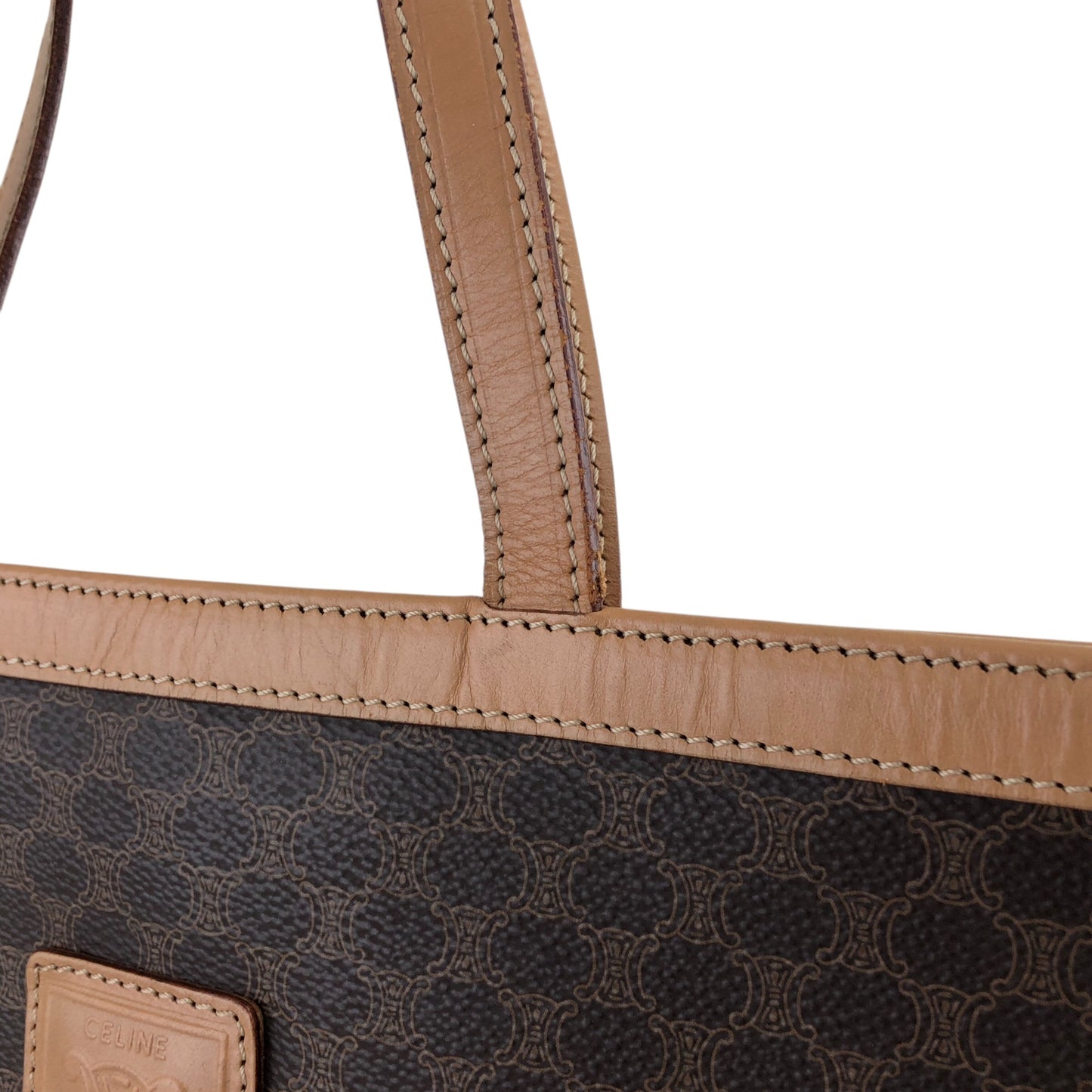 CELINE Macadam Blason Totebag Brown Vintage ppb7ty