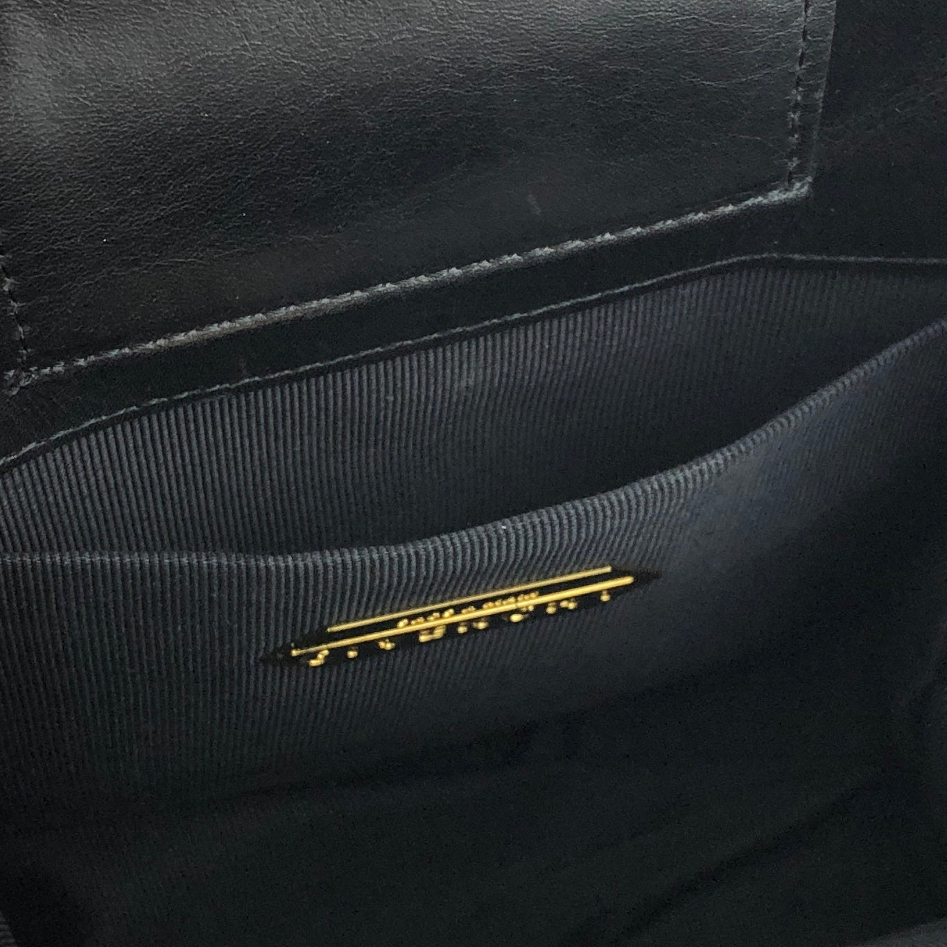 GIVENCHY Logo Patent leather Handbag Black Vintage Old 3458w4