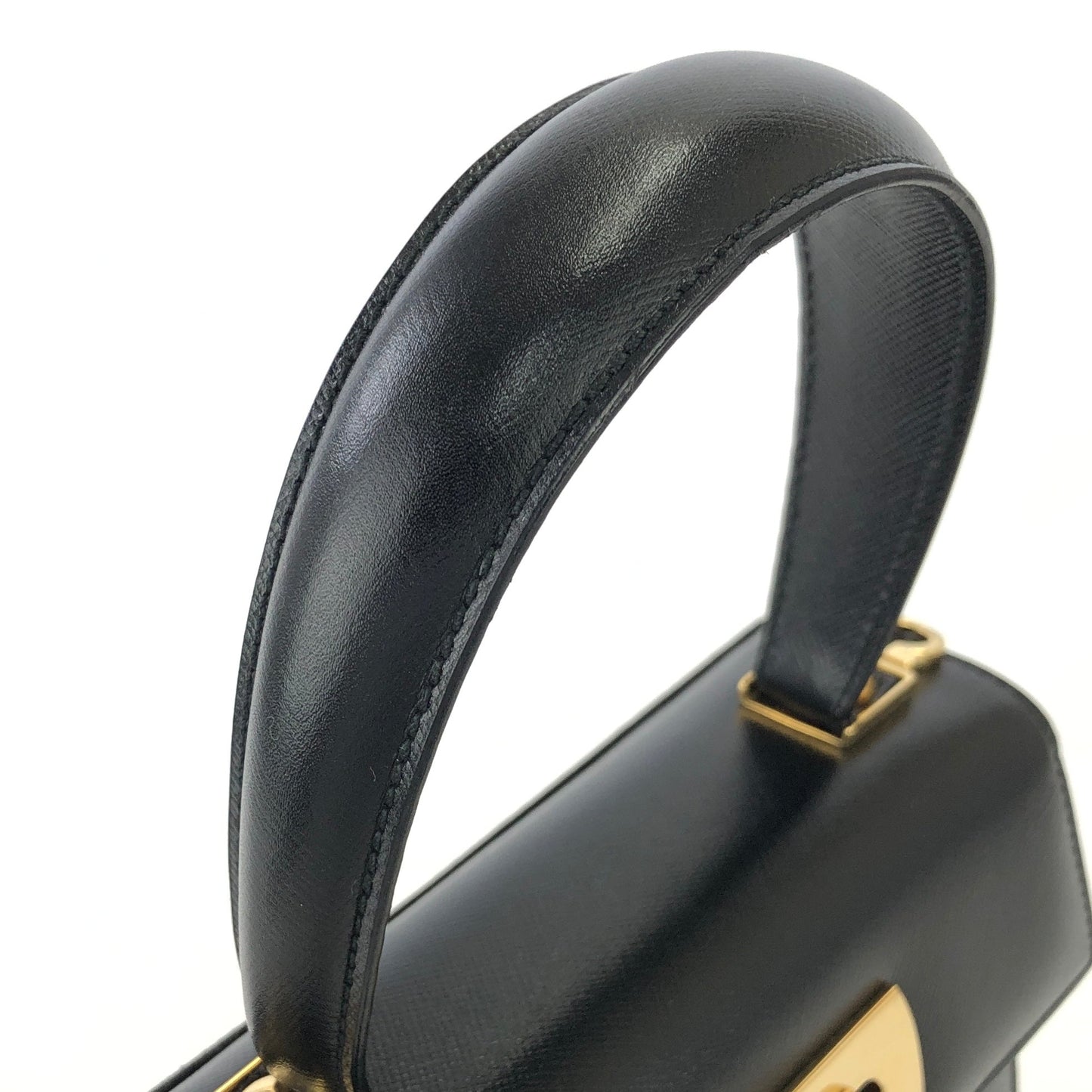 Salvatore Ferragamo Gancini Crossbody Handbag Shoulderbag Black Vintage Old jpcsfp