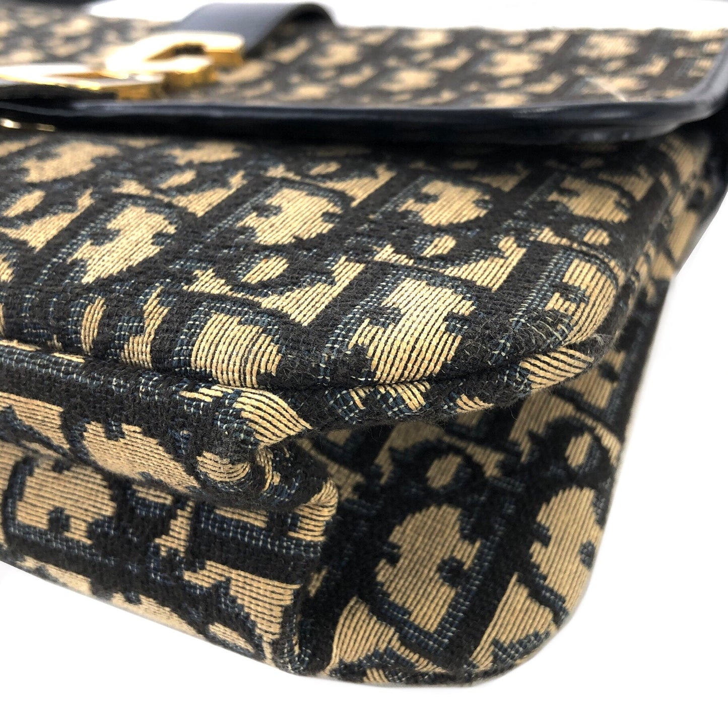 Christian Dior Trotter 皮革×提花海軍藍 av4dz6