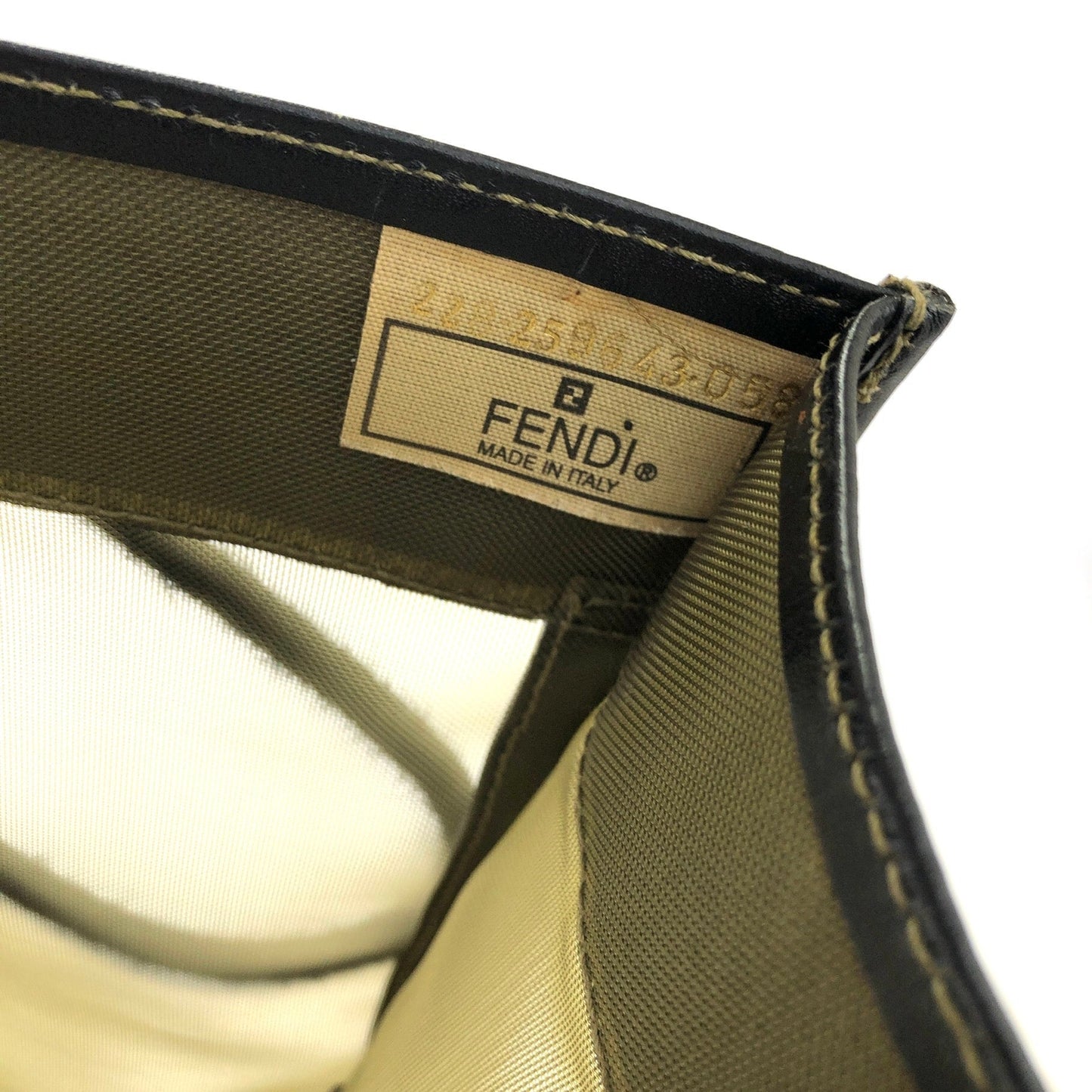 FENDI 標誌網格方形大號托特包黑色復古舊款 rcvsmr