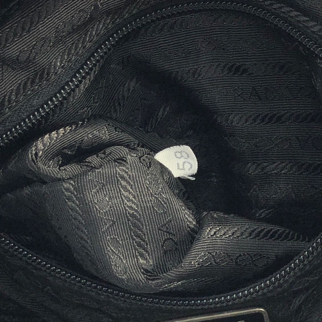 PRADA Triangle logo Double pocket Nylon Backpack Black Vintage xakey2