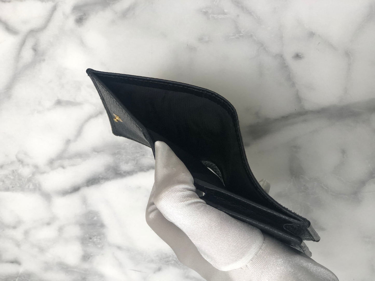 GUCCI 緊湊型皮夾 Marmont 黑色 GG yhbkcy