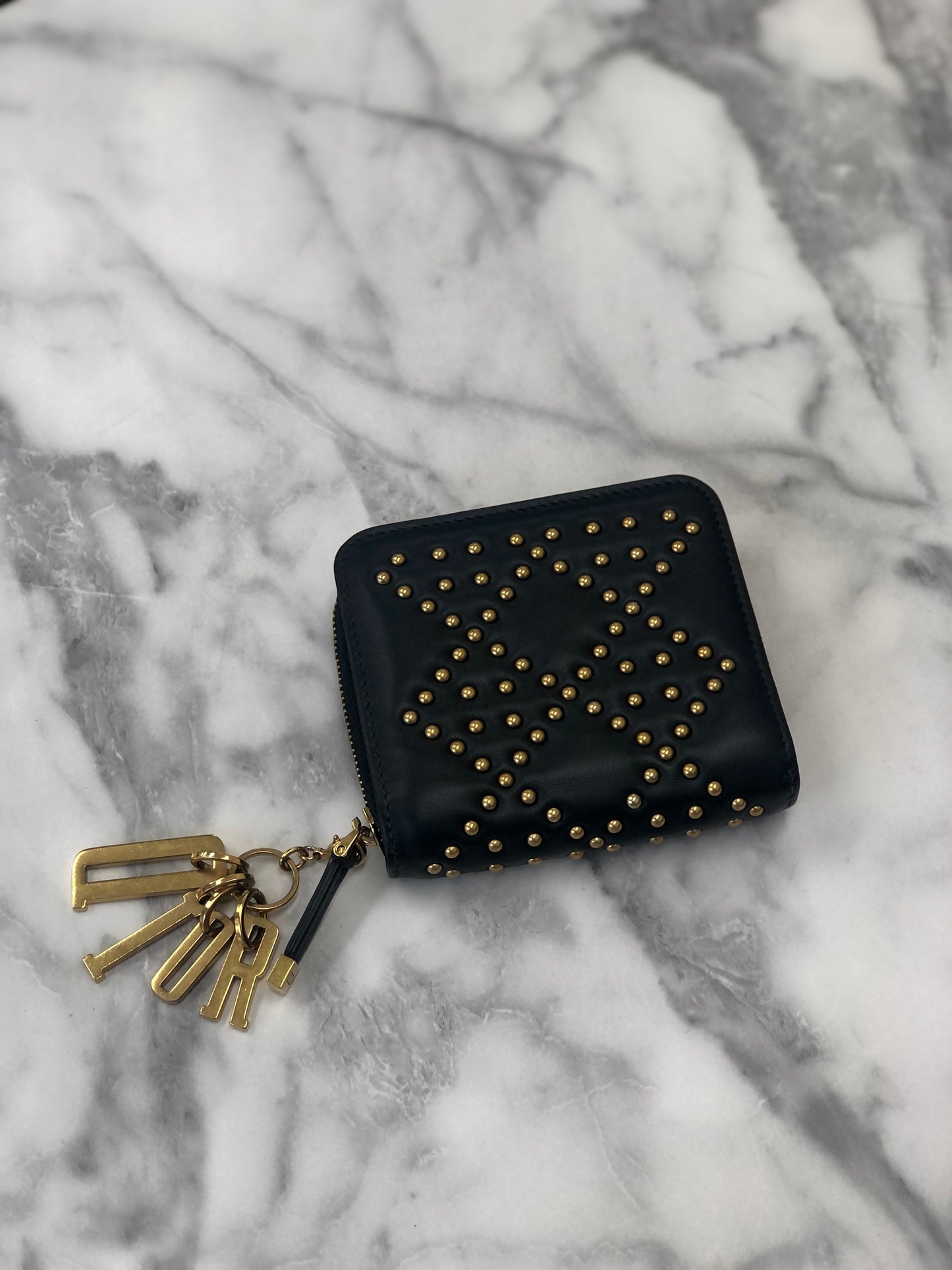 Christian Dior Cannage 皮革 Dior 33-MA0197 小巧皮夾 Nyvy 7m4p8z