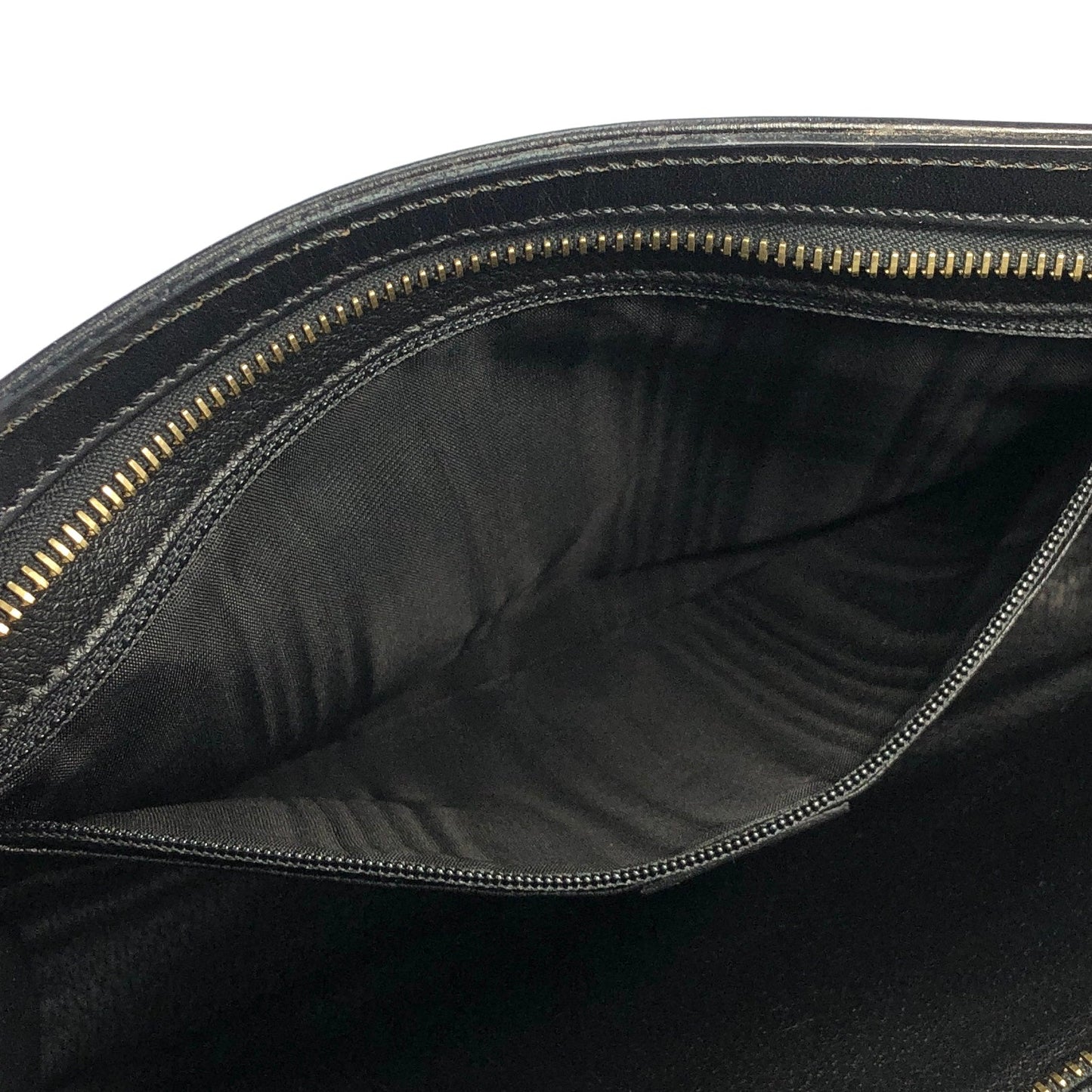 CELINE Macadam Blason Clutch bag Black Vintage Old Celine smkt4c