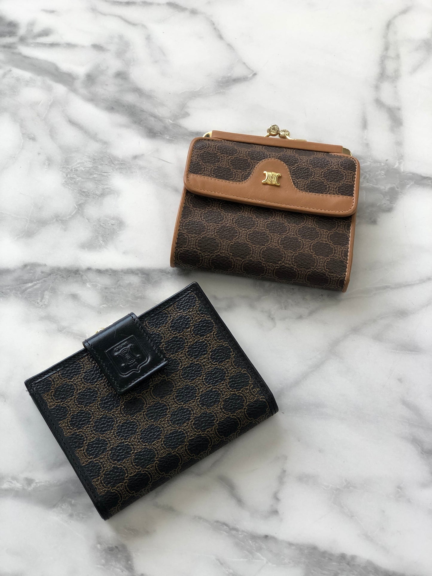CELINE Wallet Macadam Blason Black ggcuyr