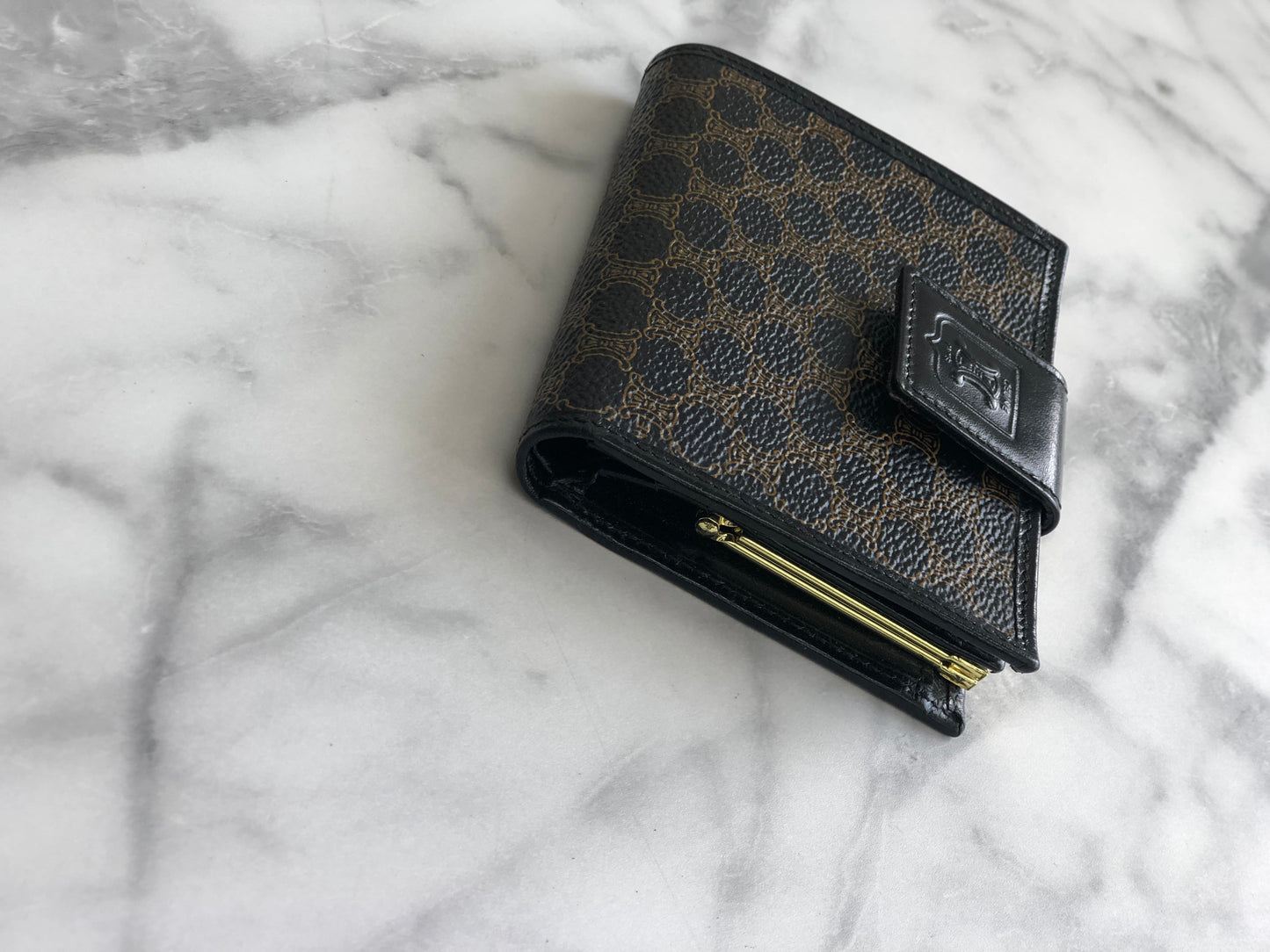 CELINE Wallet Macadam Blason Black ggcuyr