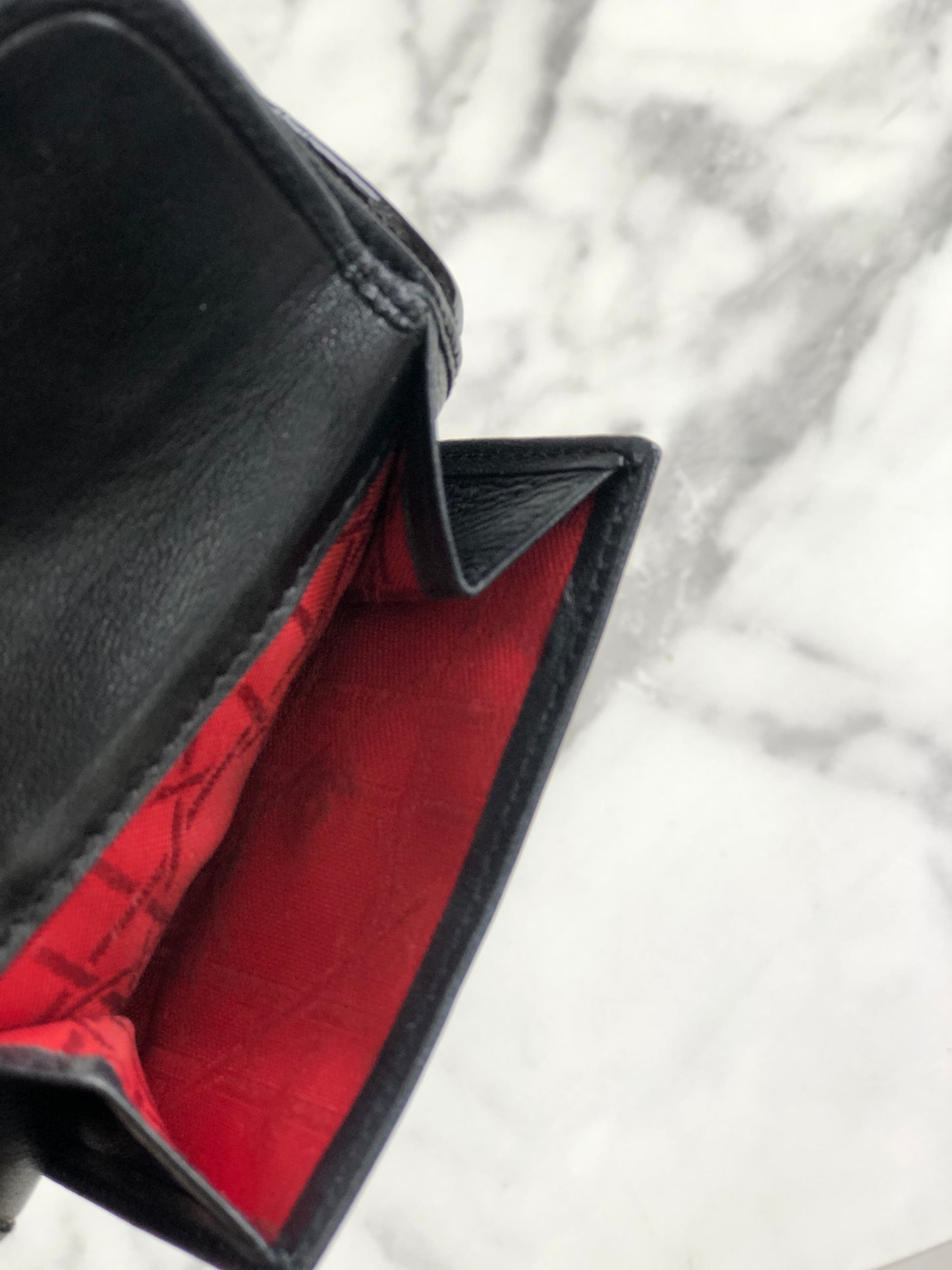 Christian Dior 皮夾 漆皮 Cannage 黑色 n8nbaj