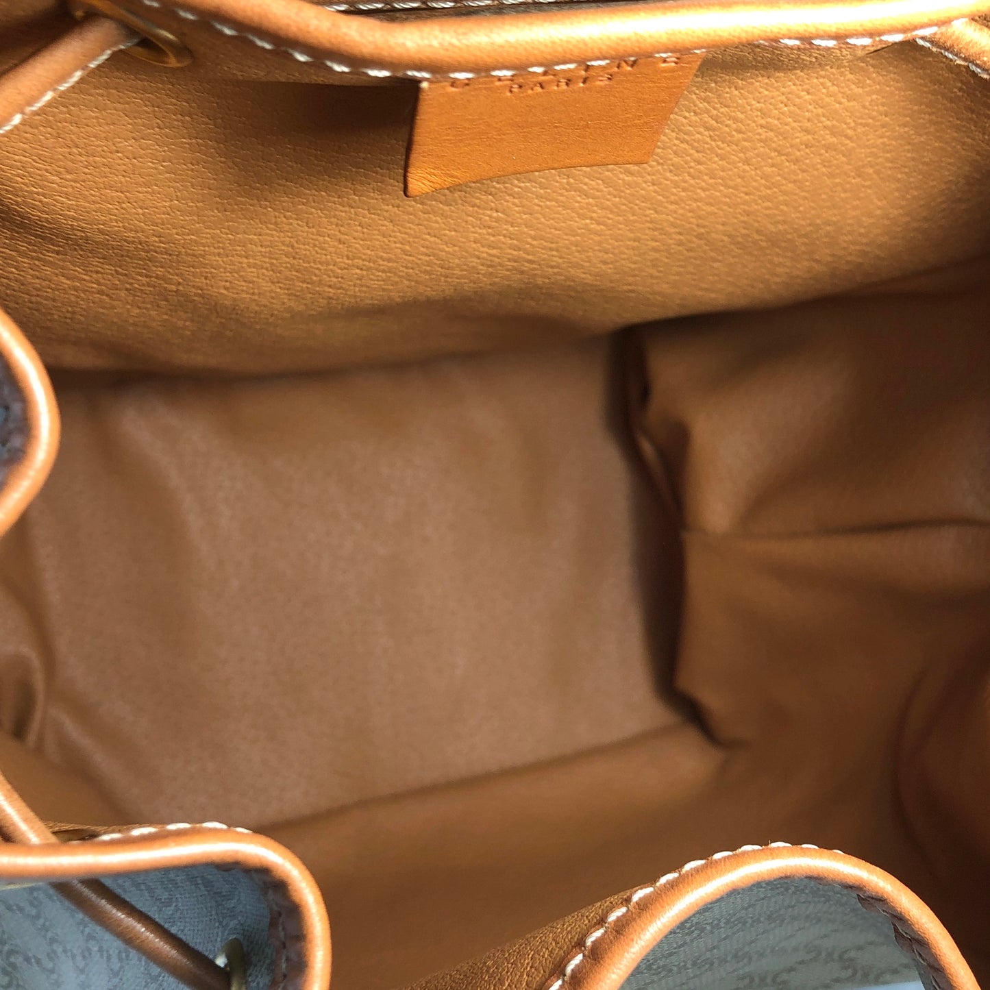 CELINE Macadam Triomphe 背包 米色 Vintage Old Celine mchxj3