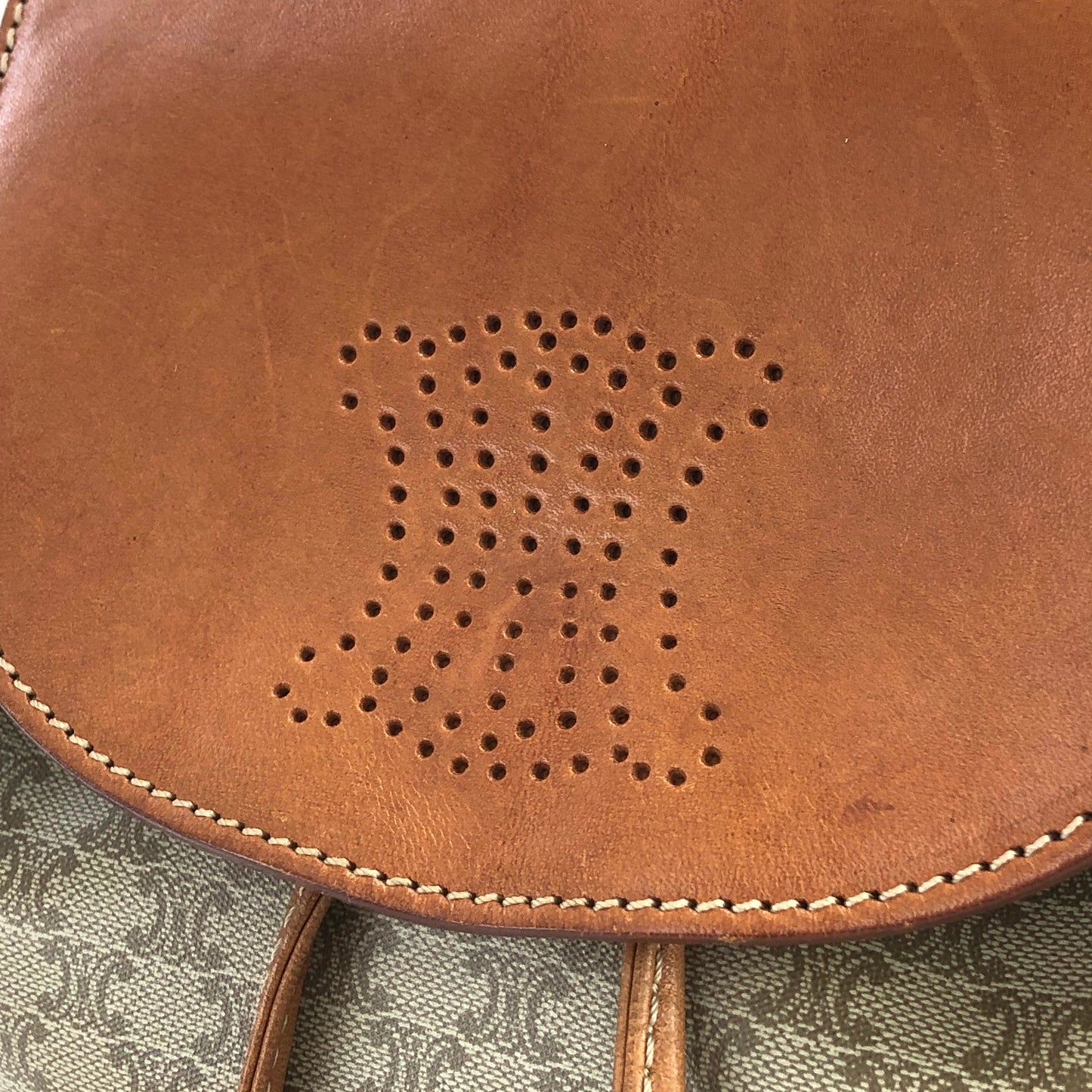 CELINE Macadam Triomphe 背包 米色 Vintage Old Celine mchxj3
