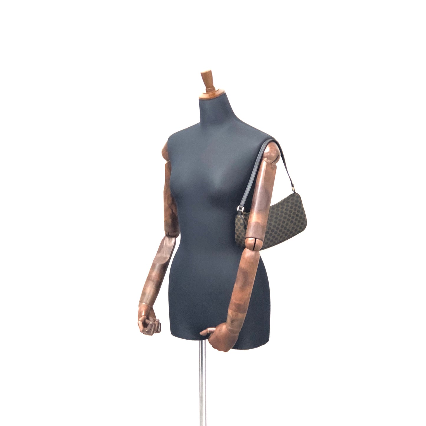 CELINE Macadam Handag Hobobag Black Old Celine Vintage hf3e83