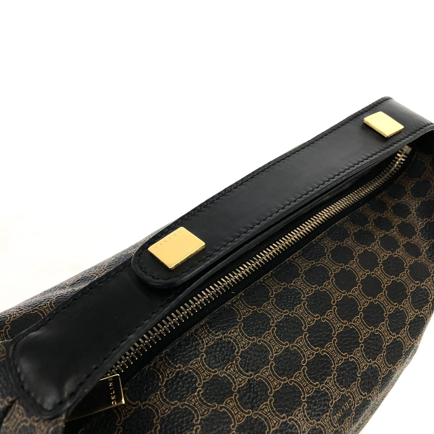 CELINE Macadam Handag Hobobag Black Old Celine Vintage txu7cb