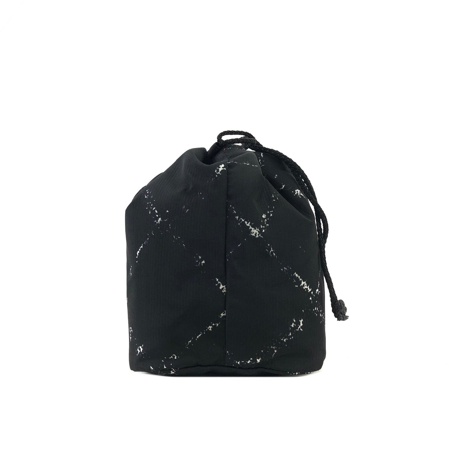 CHANEL Travel Line Drawstring Nylon Pouch Black Old Vintage ytx88j