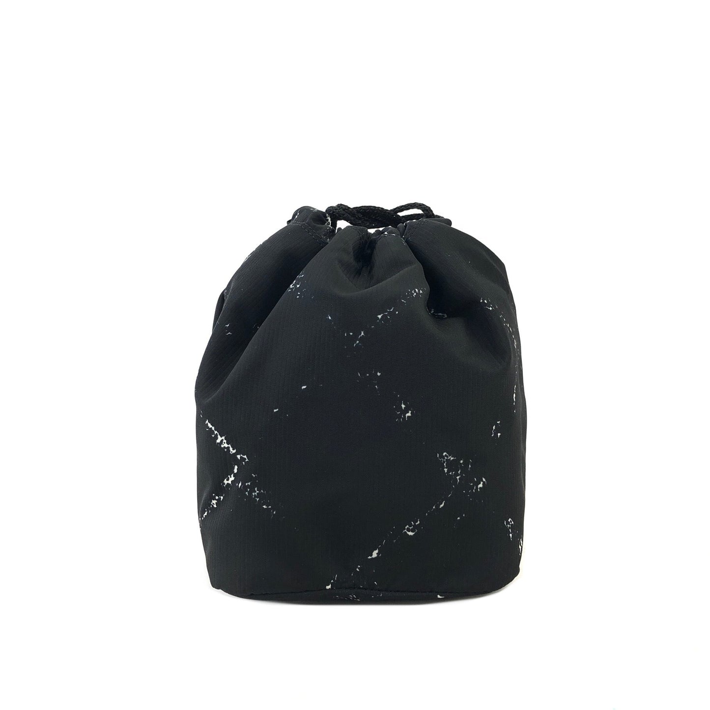 CHANEL Travel Line Drawstring Nylon Pouch Black Old Vintage ytx88j