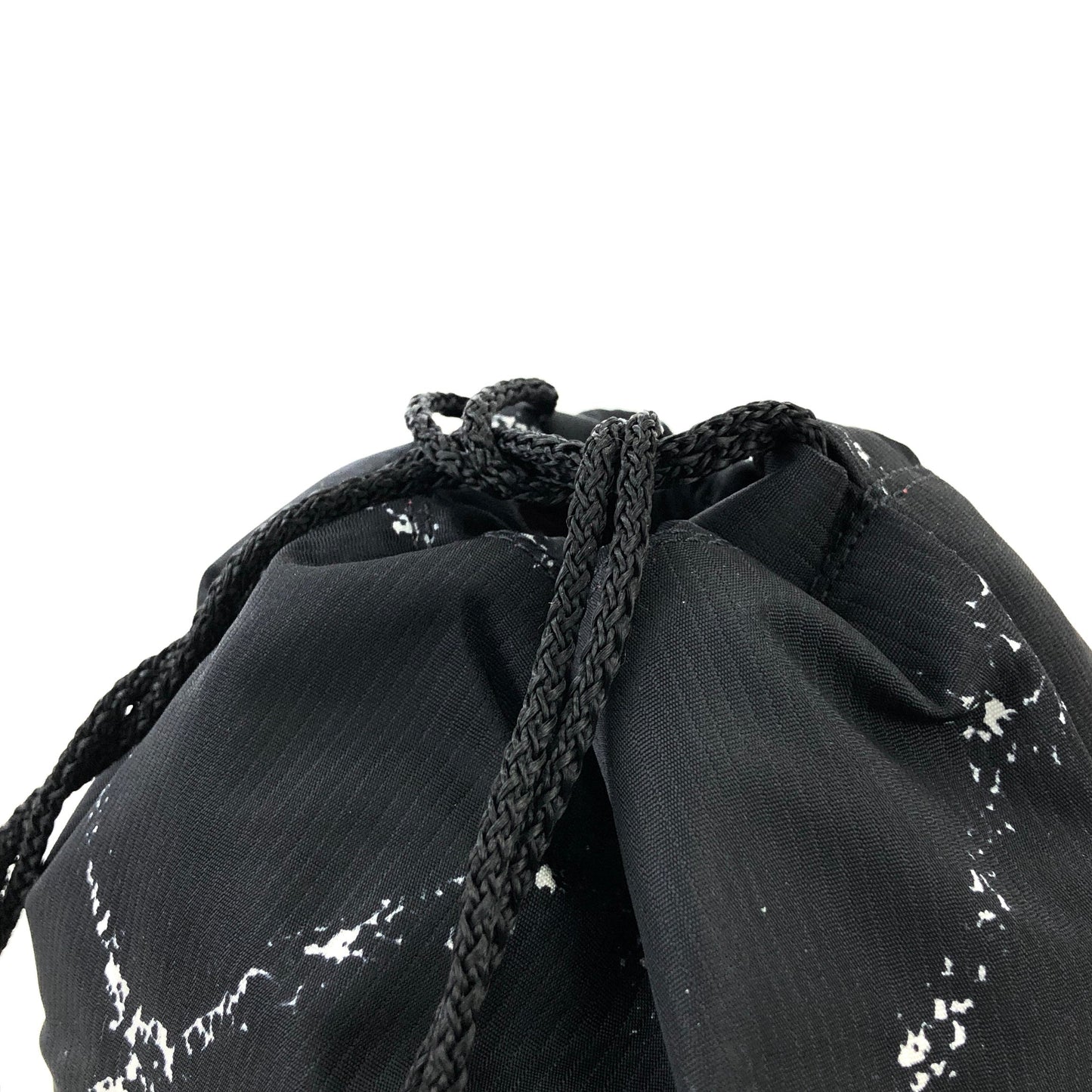 CHANEL Travel Line Drawstring Nylon Pouch Black Old Vintage ytx88j
