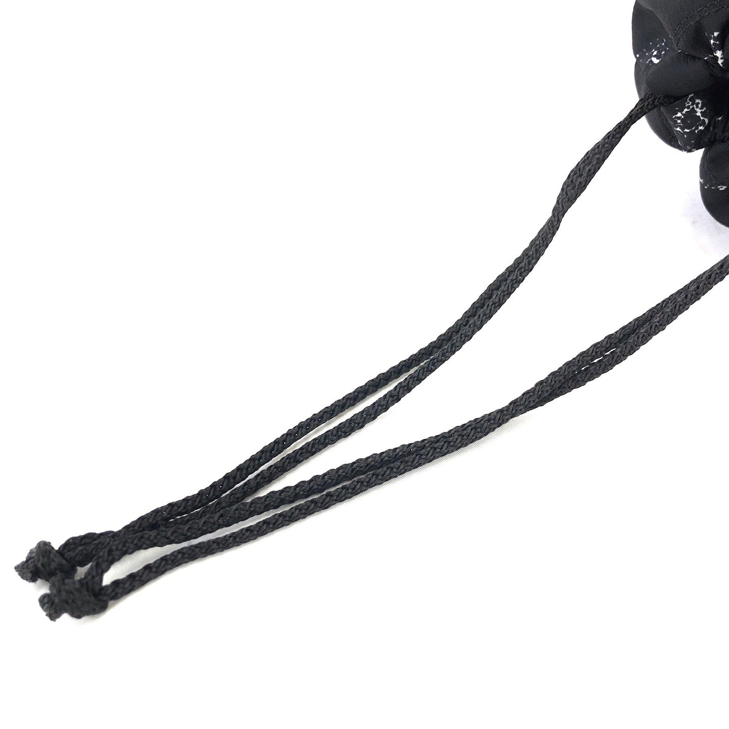 CHANEL Travel Line Drawstring Nylon Pouch Black Old Vintage ytx88j