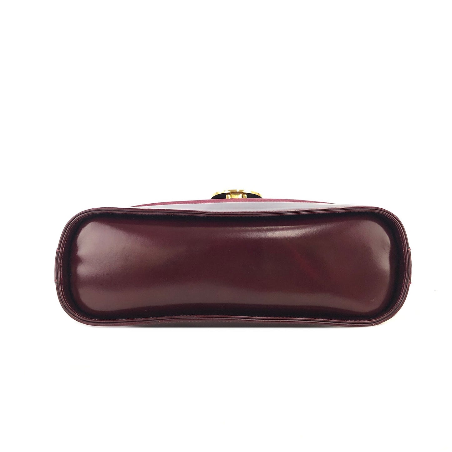 CELINE medal motif suede handbag Bordeaux vintage old Celine jijb28