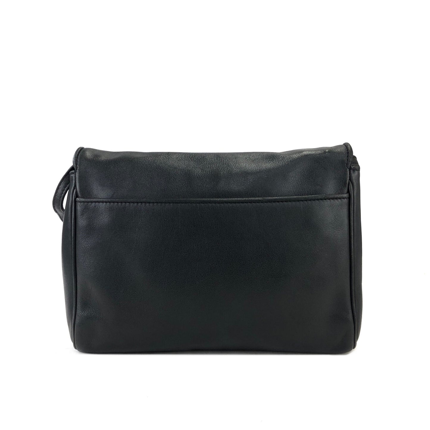 CELINE Triomphe Leather Crossbody Shoulder Bag Black Old Celine vintage wj4jid
