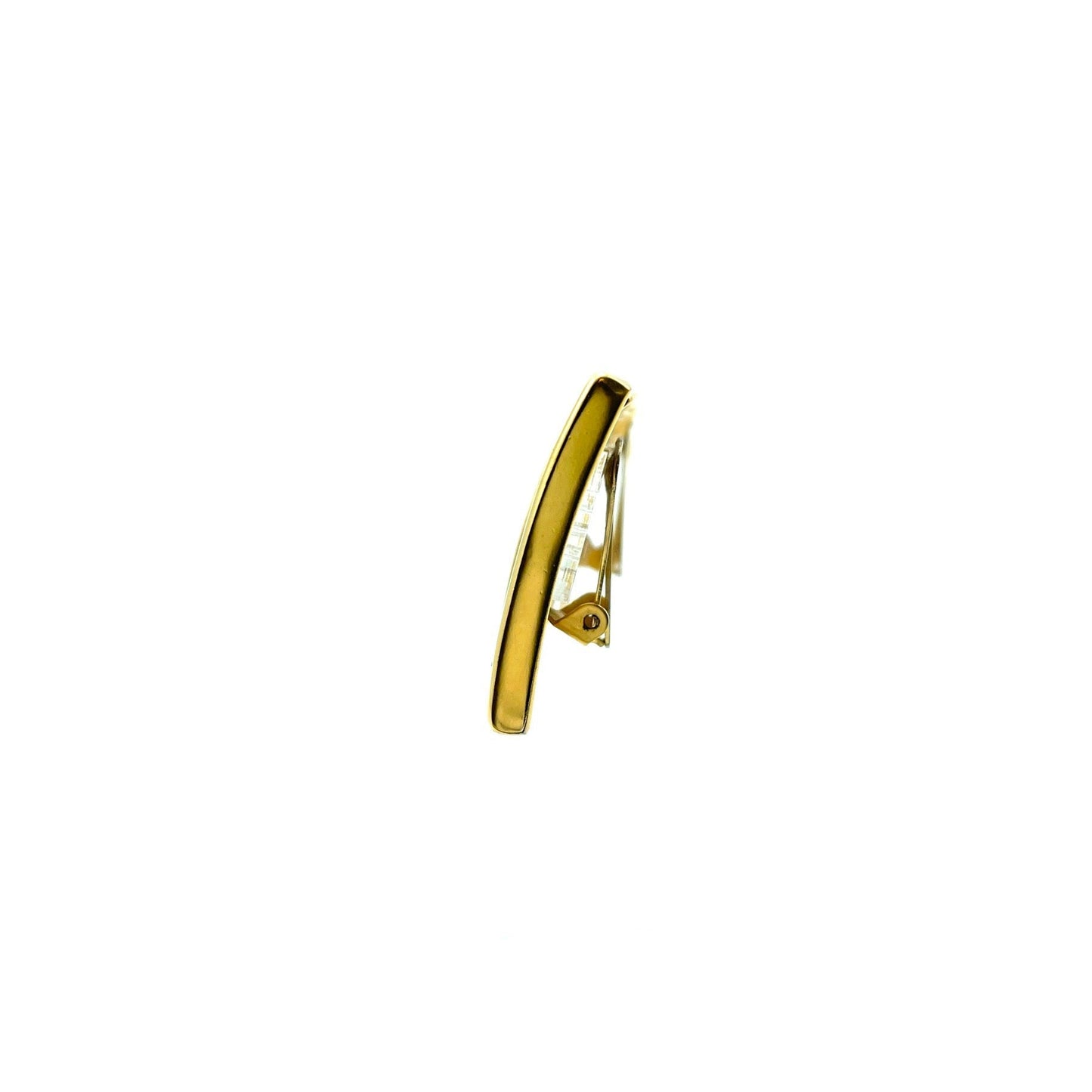 Salvatore Ferragamo Gancini Vala metal fittings square earrings gold vintage old cz3c57