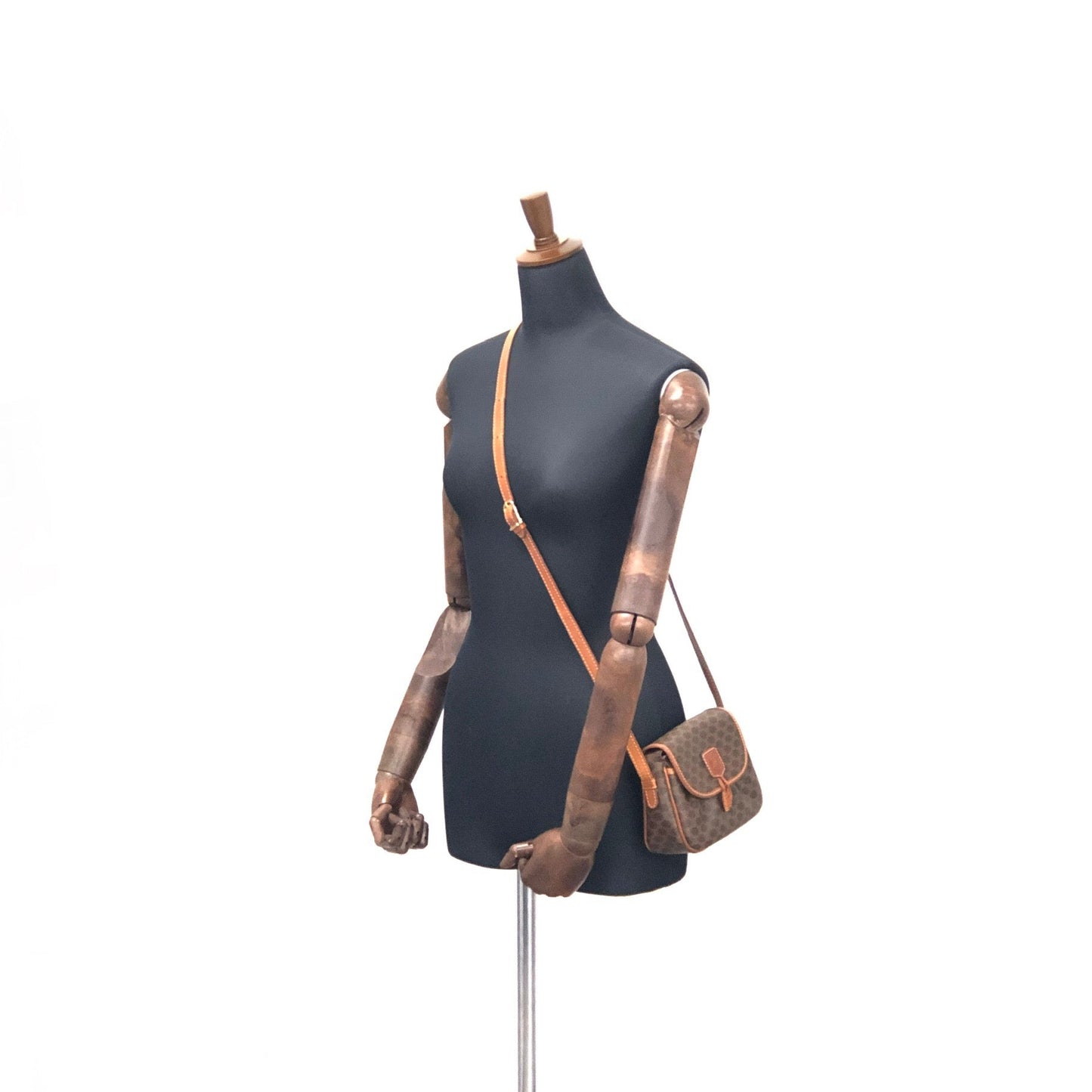 CELINE Macadam Blason Tassel Small Shoulderbag Brown Vintage Old celine my22ht