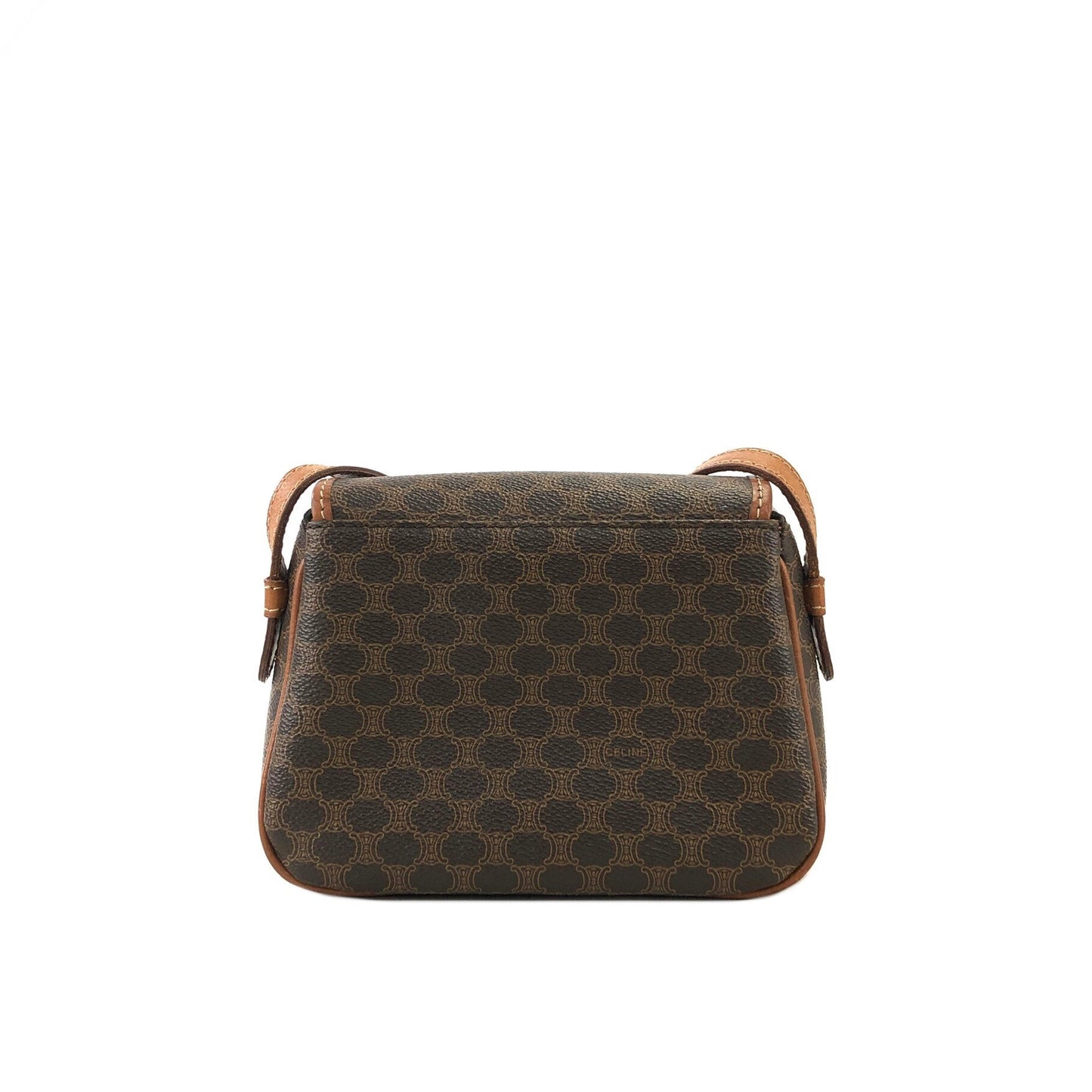 CELINE Macadam Blason Tassel Small Shoulderbag Brown Vintage Old celine my22ht