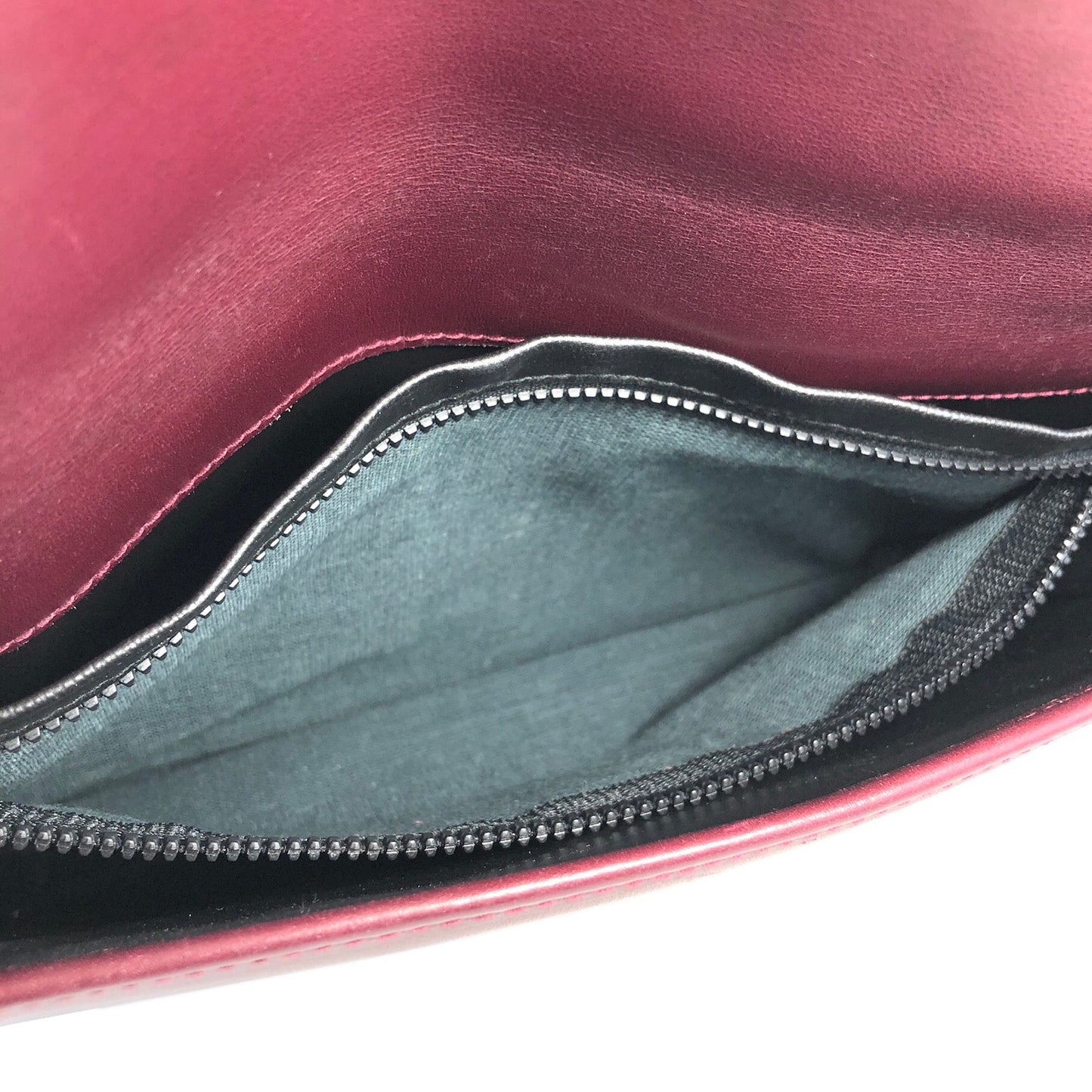 CELINE Blason Triomphe Clutch bag Bordeaux Old Celine Vintage bv3z8k