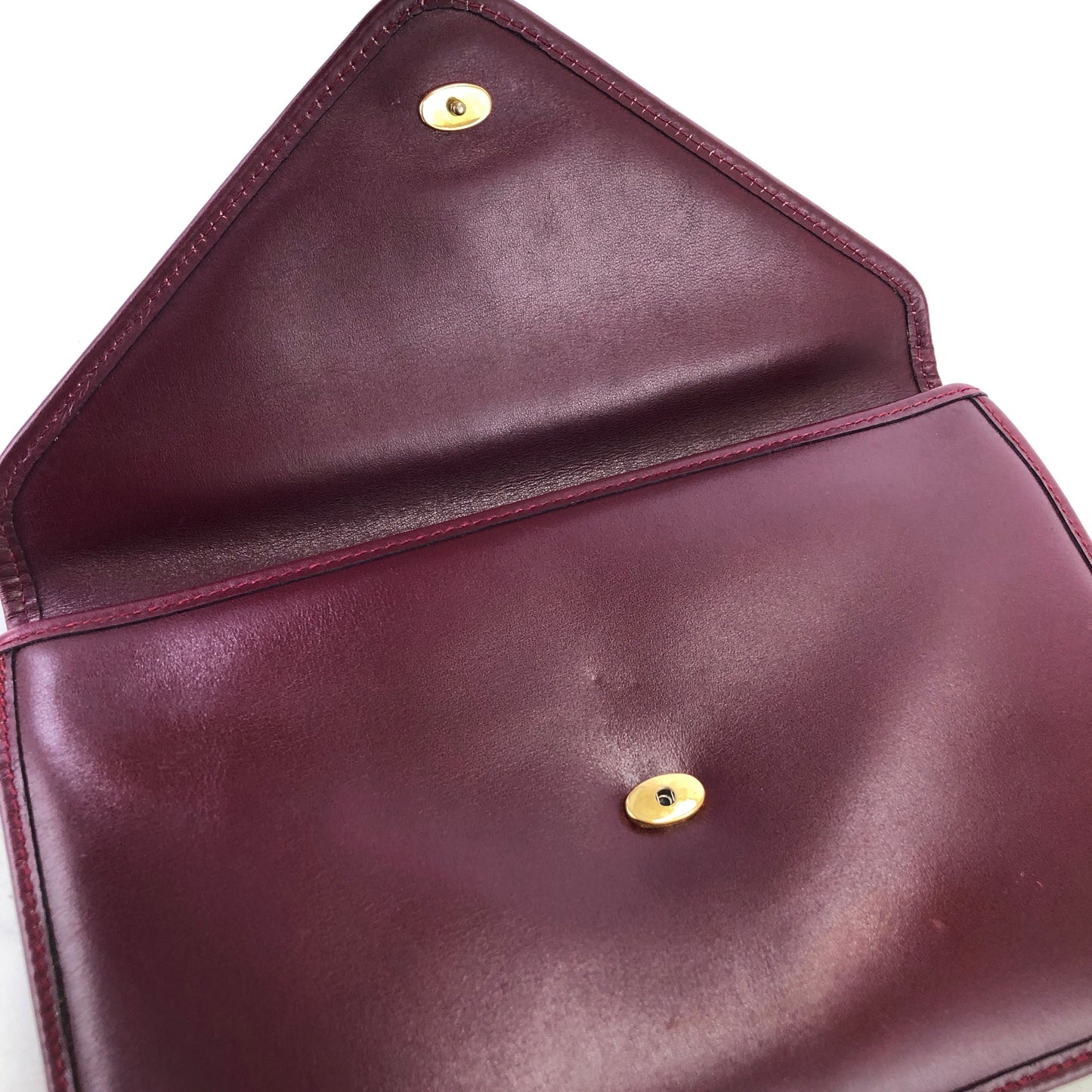 CELINE Blason Triomphe Clutch bag Bordeaux Old Celine Vintage bv3z8k