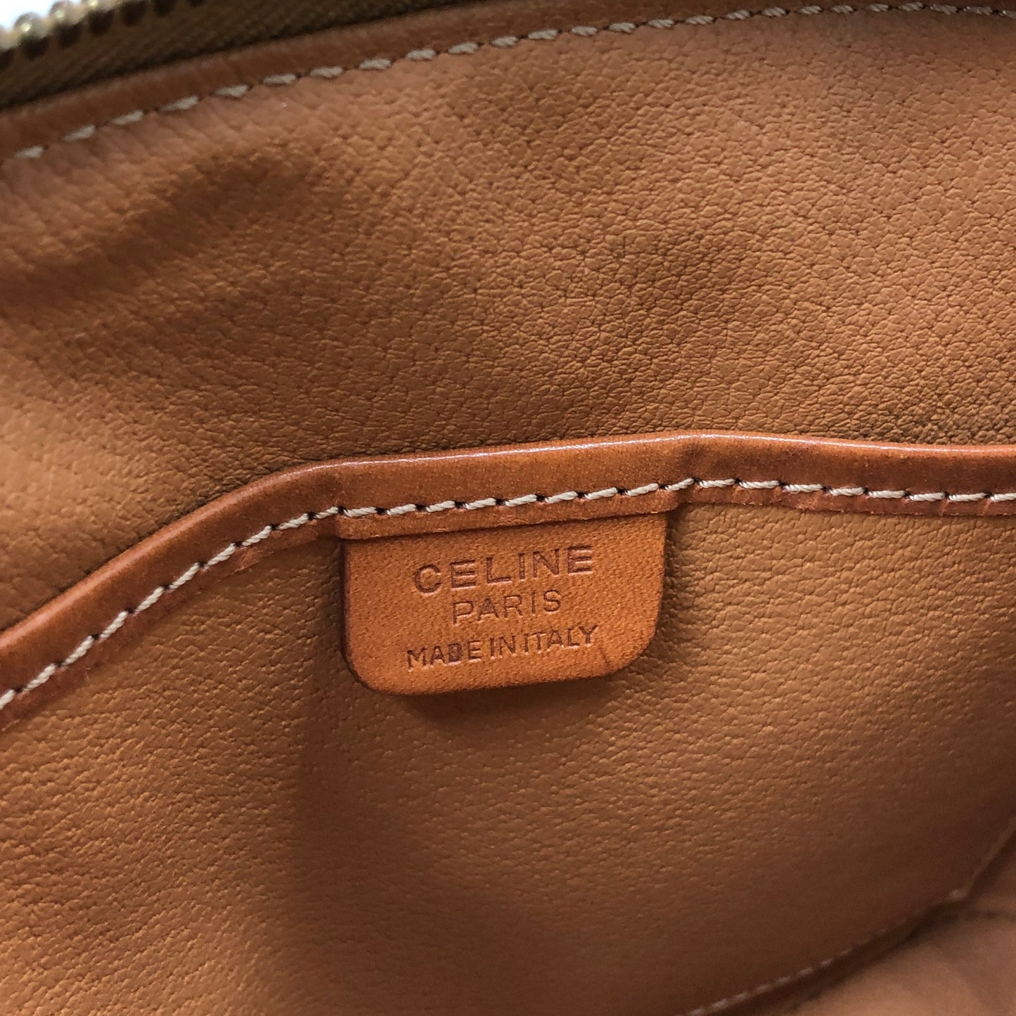 CELINE Macadam Two-way Shoulder bag Mini Bolide Handbag Brown Vintage Old CELINE zgzvag