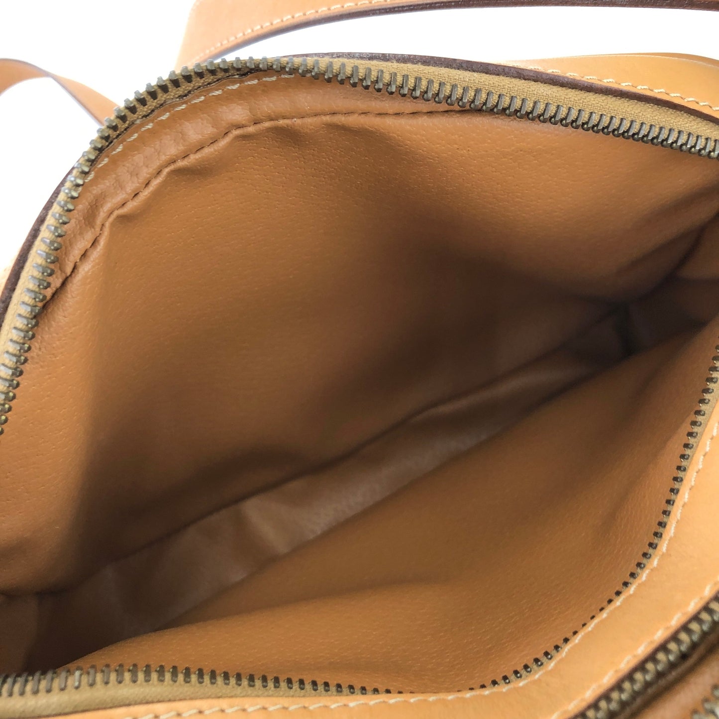 CELINE Macadam Gancini Double Zipper Shoulder bag Beige Vintage Old CELINE ka2sir