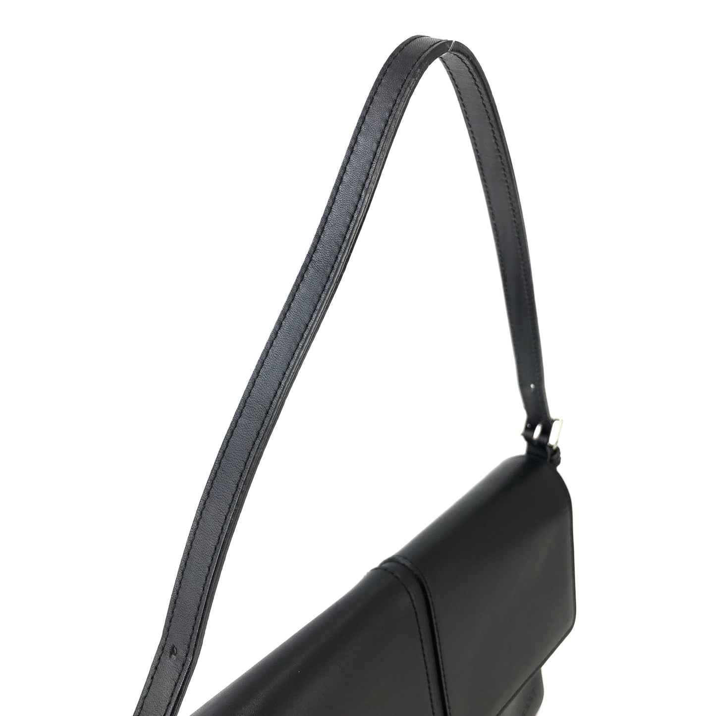 Burberrys Classic check Handbag Shoulder bag Black Vintage Old tsbz8h