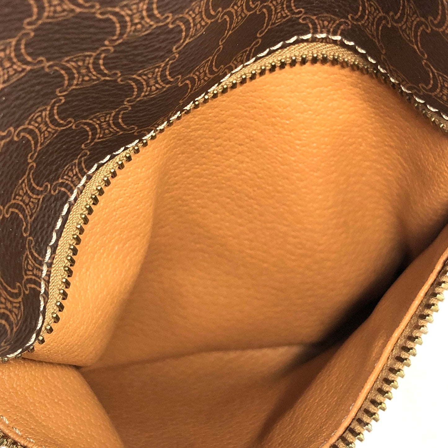CELINE Macadam Triomphe Backpack Brown Vintage Old Celine b6pzvj