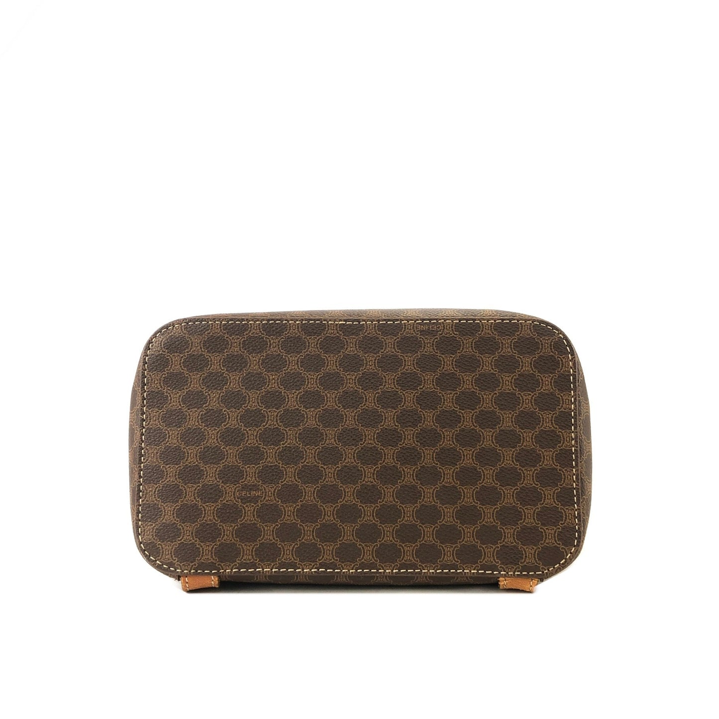 CELINE Macadam Triomphe Backpack Brown Vintage Old Celine b6pzvj