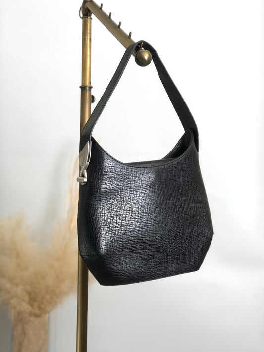 LOEWE 標誌單肩包 黑色 復古 8bpxps