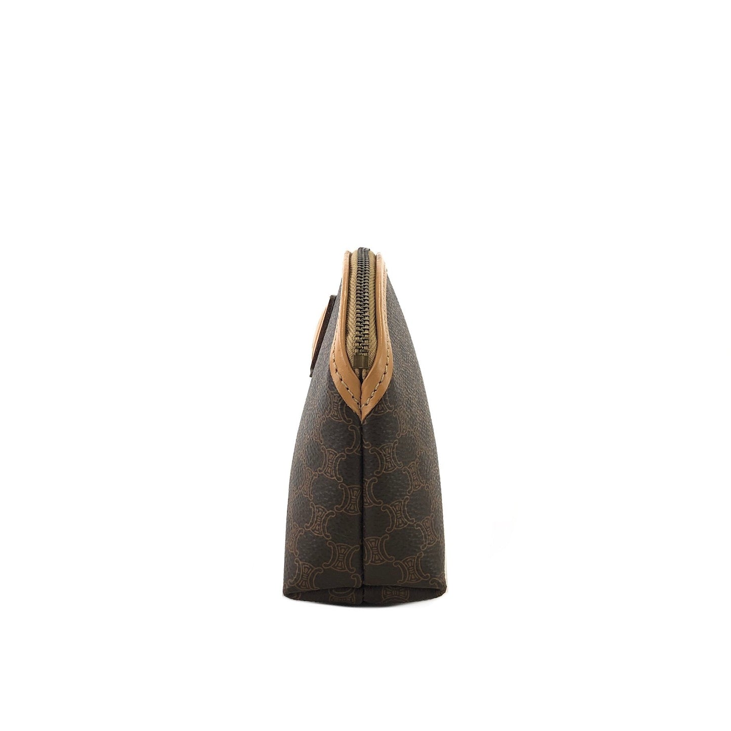 CELINE Macadam Blason Logo Pouch Brown Vintage Old CELINE pr7775