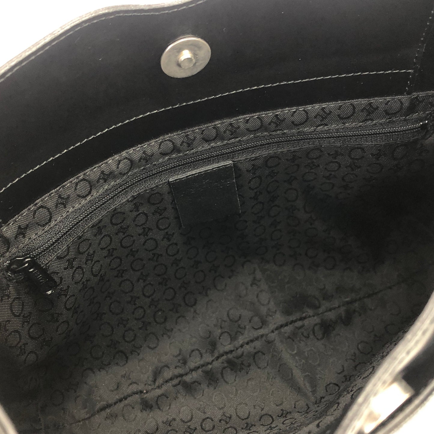 CELINE Logo Hobobag Handbag AVA Black Old Celine vintage tn8fbb