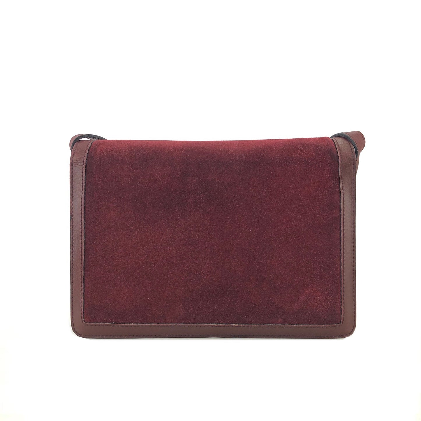 Cartier Must Line Suede Shoulder bag Bordeaux Vintage Old cyi7gh