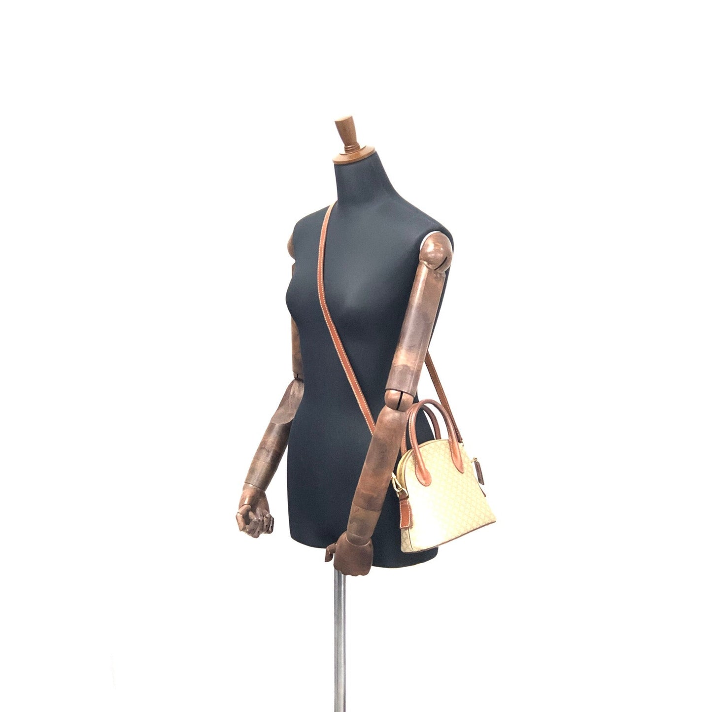CELINE Macadam 2WAY迷你包 Bugatti Bored 手提包單肩包米色復古 oldceline k2jmdu