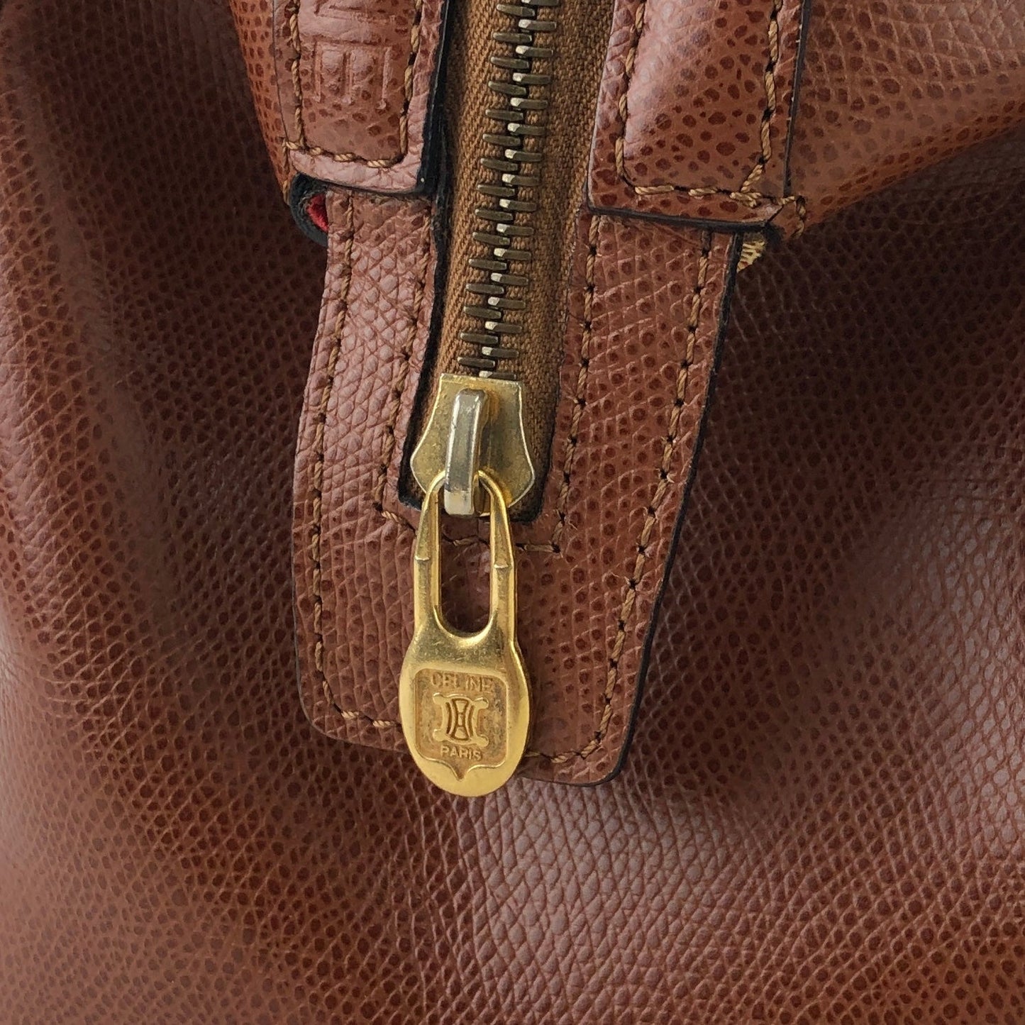 CELINE 皮革兩用波士頓包 單肩包 棕色 復古 舊 Celine e8hsve