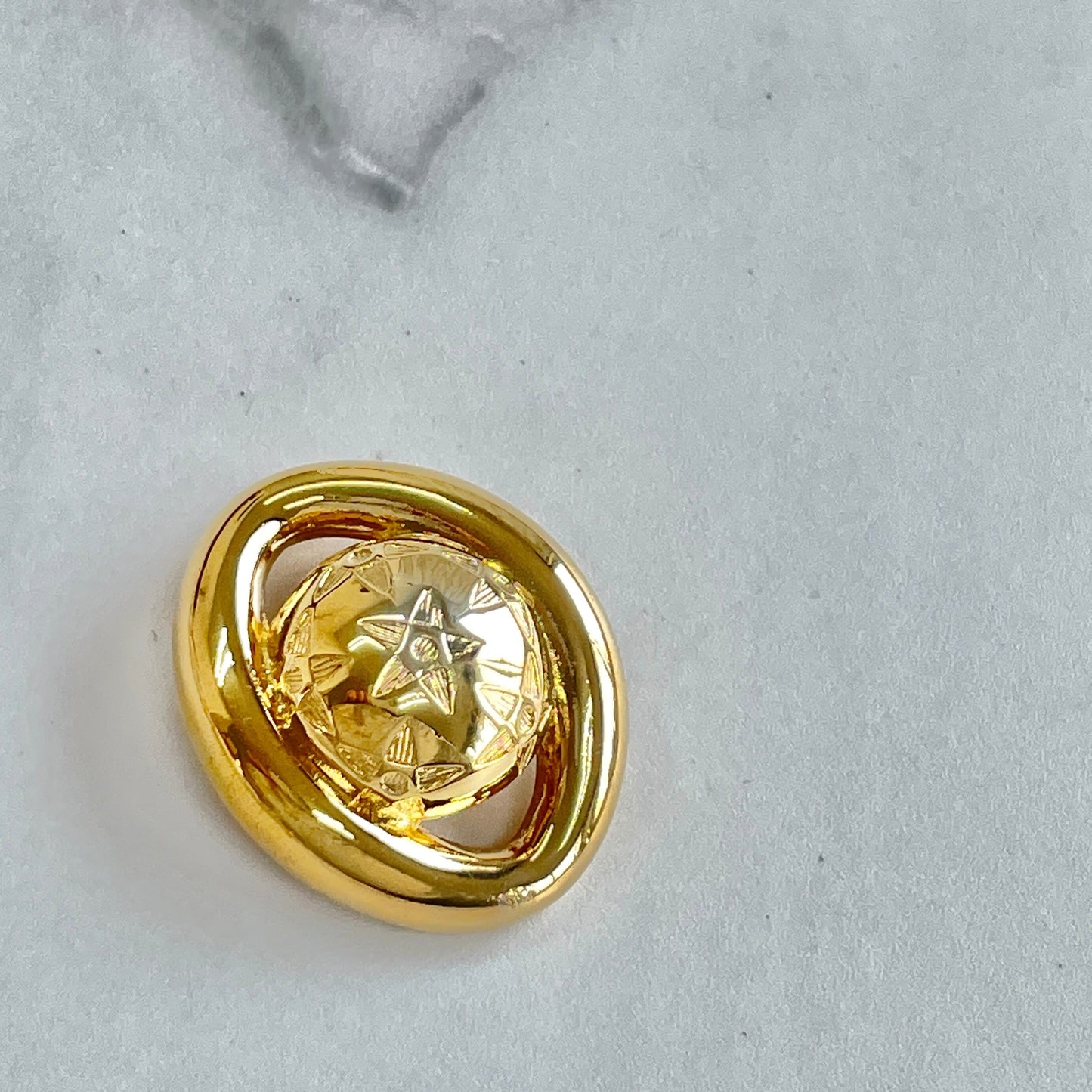 CELINE Starball Brooch Gold Accessory Old Celine Vintage av36f6