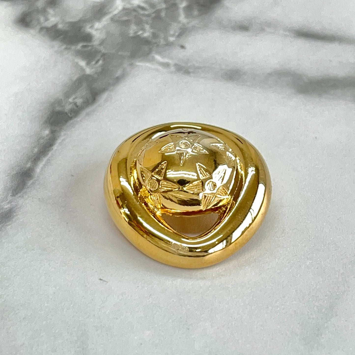 CELINE Starball Brooch Gold Accessory Old Celine Vintage av36f6