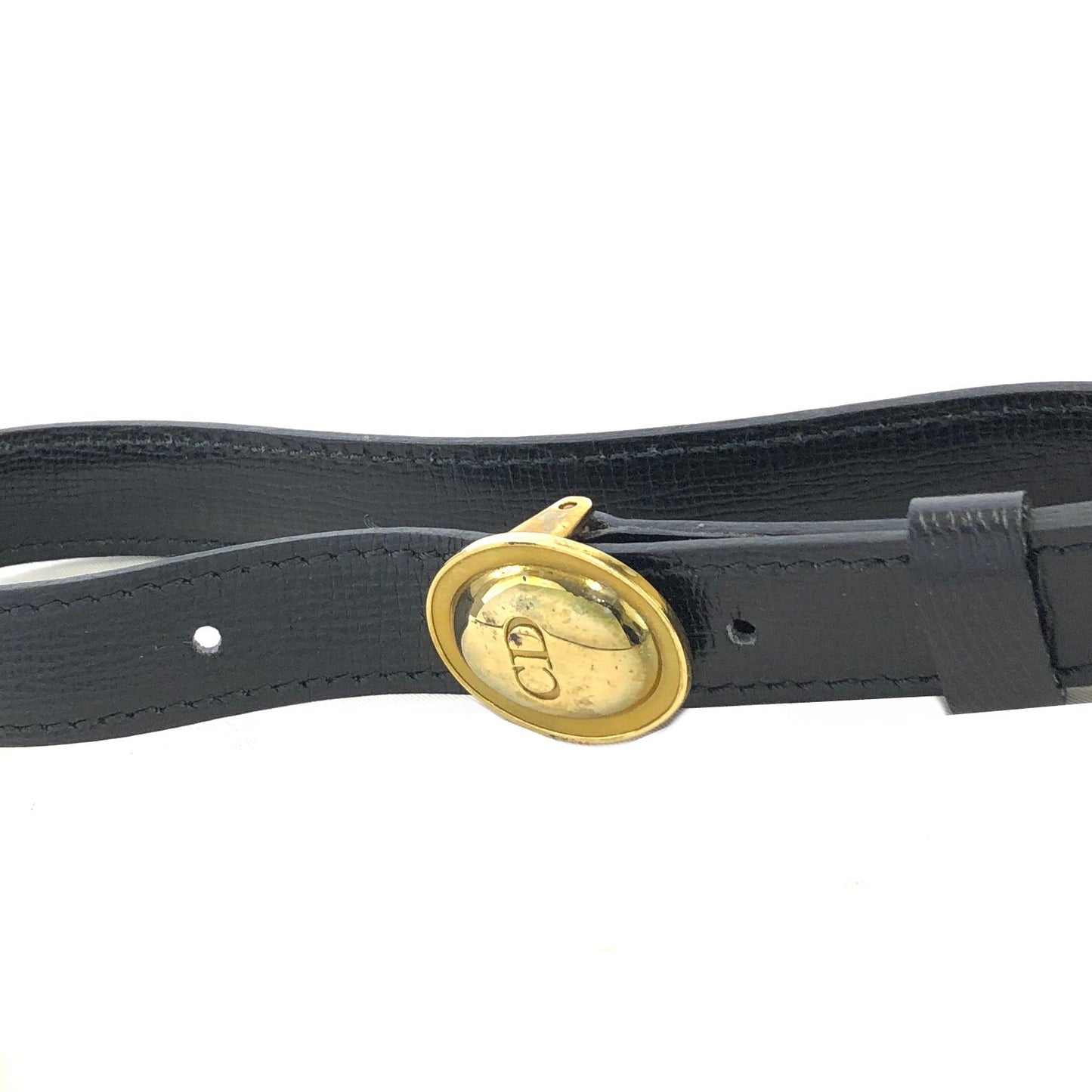 Christian Dior CD Logo Wave 斜背包 肩背包 黑色 復古 舊款 m5w356