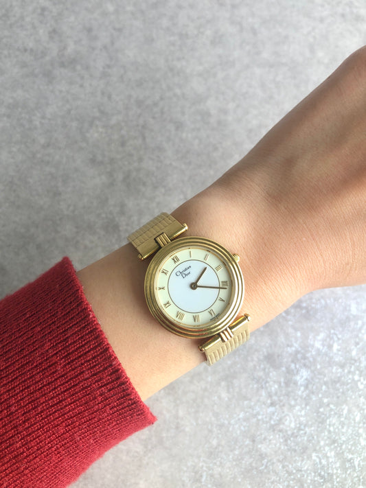 Christian Dior Watch Gold Vintage ignfmy