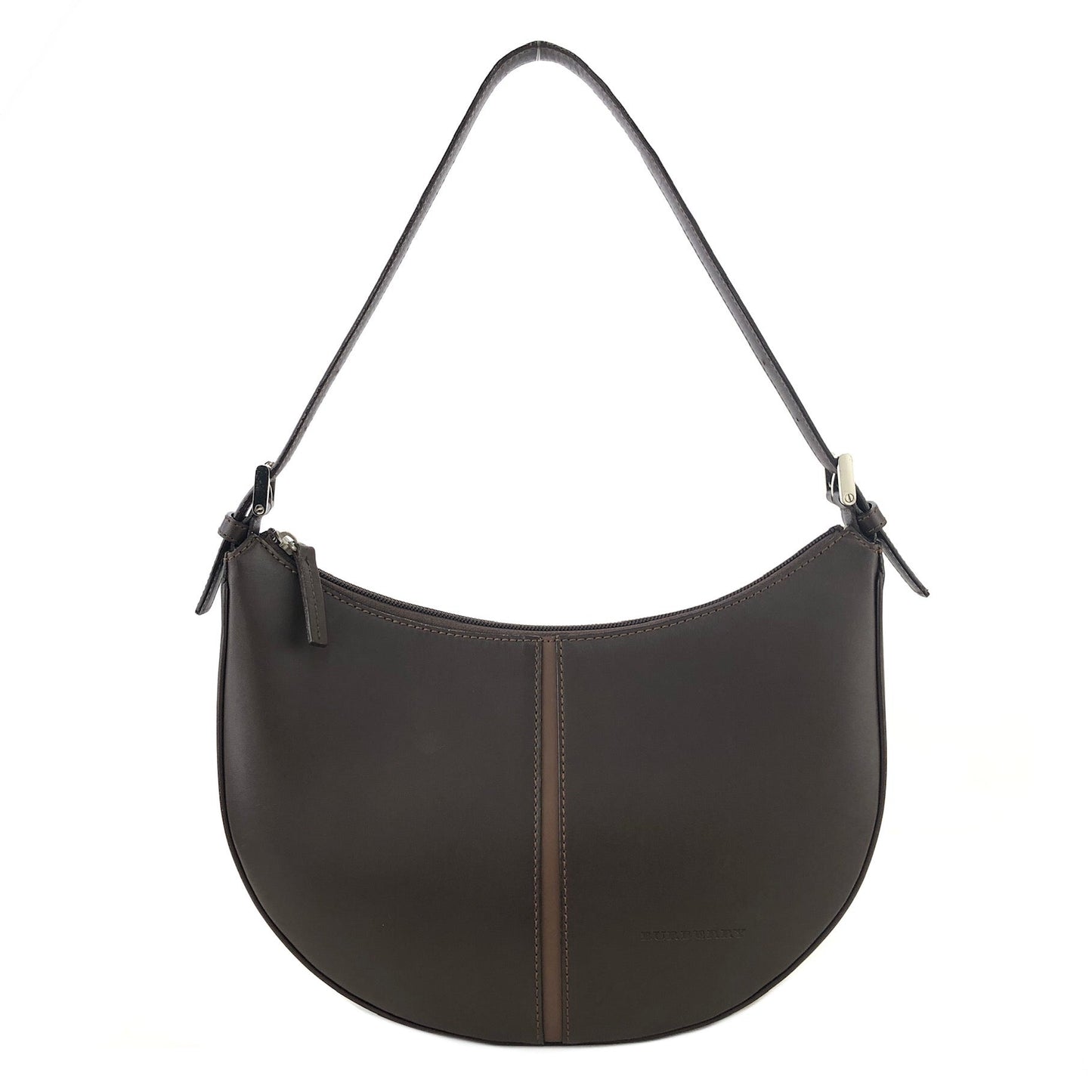Burberrys Leather Hobo bag Shoulder bag Brown Vintage Old kuvk5s