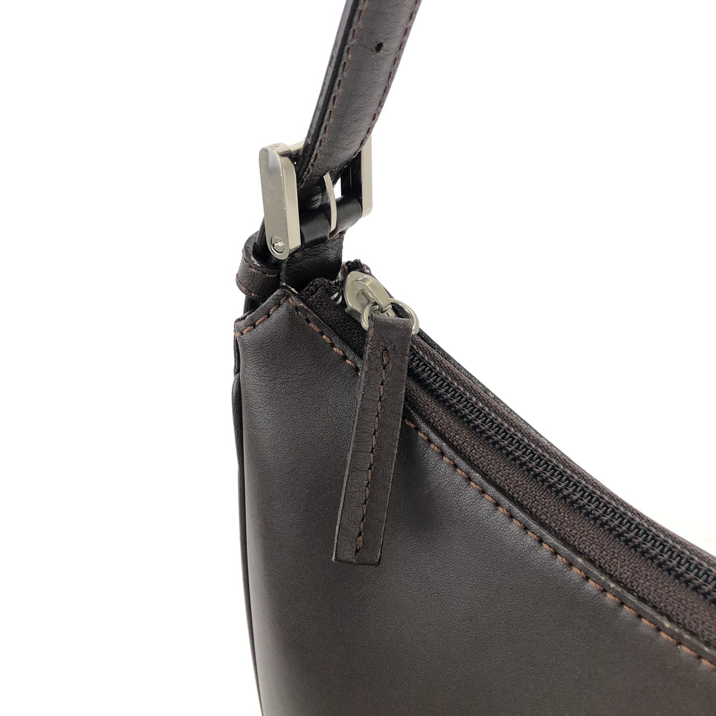 Burberrys Leather Hobo bag Shoulder bag Brown Vintage Old kuvk5s