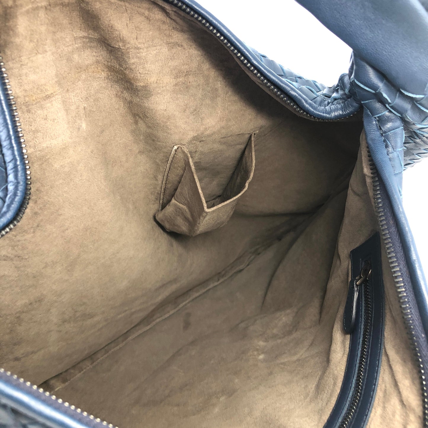 Bottega Veneta Intrecciato 皮革 Hobo 包 藍色 復古 awvey7