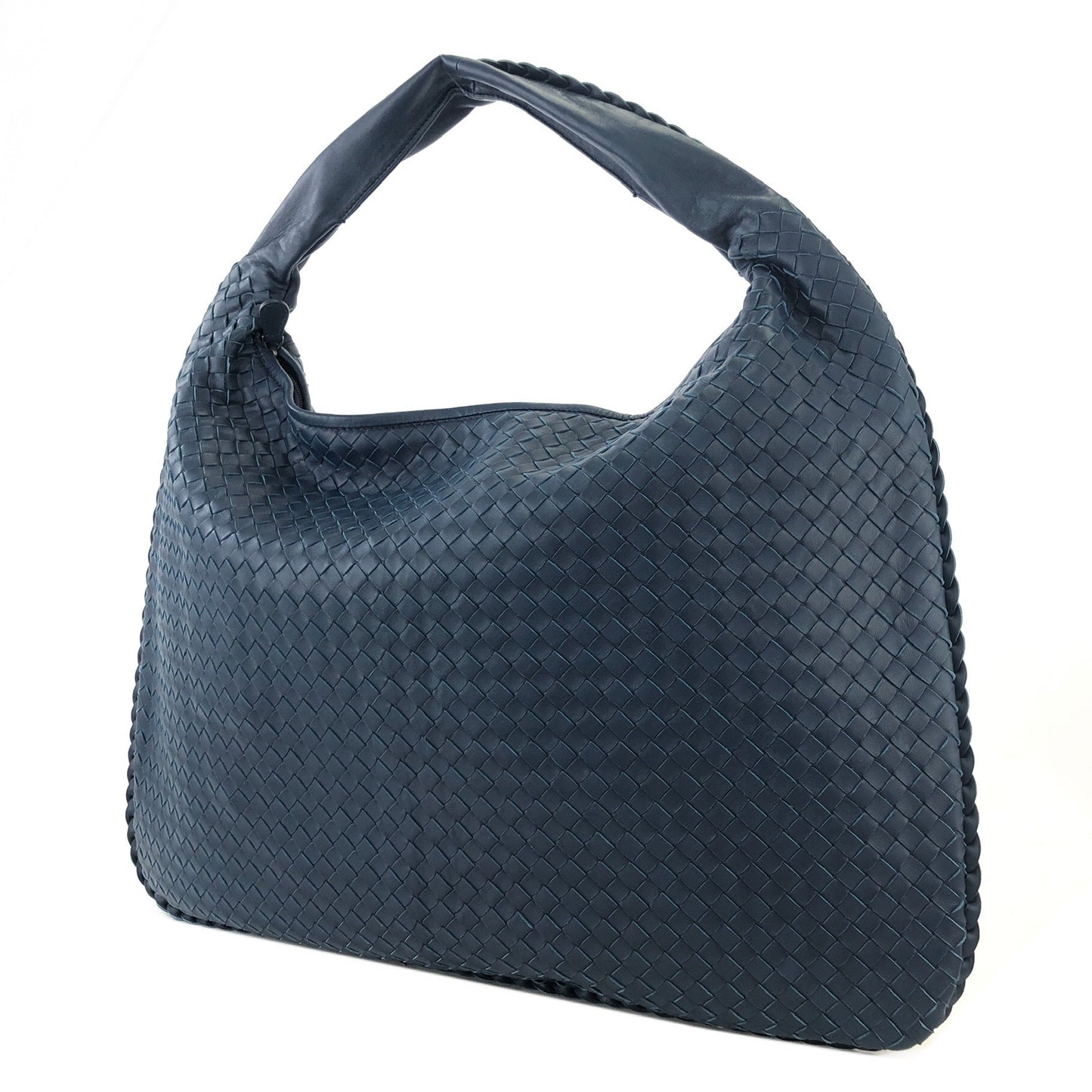 Bottega Veneta Intrecciato 皮革 Hobo 包 藍色 復古 awvey7